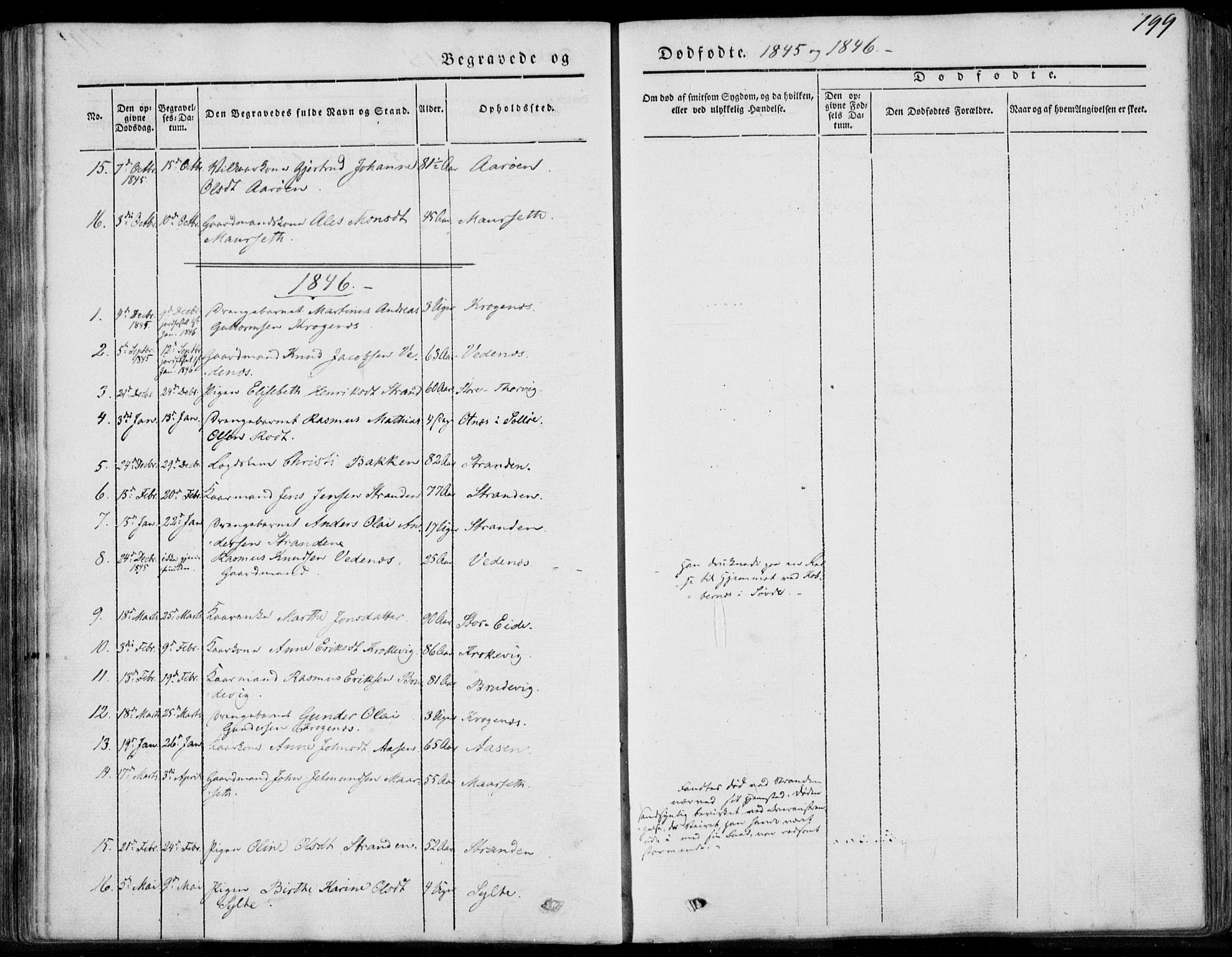 Ministerialprotokoller, klokkerbøker og fødselsregistre - Møre og Romsdal, AV/SAT-A-1454/501/L0006: Parish register (official) no. 501A06, 1844-1868, p. 199