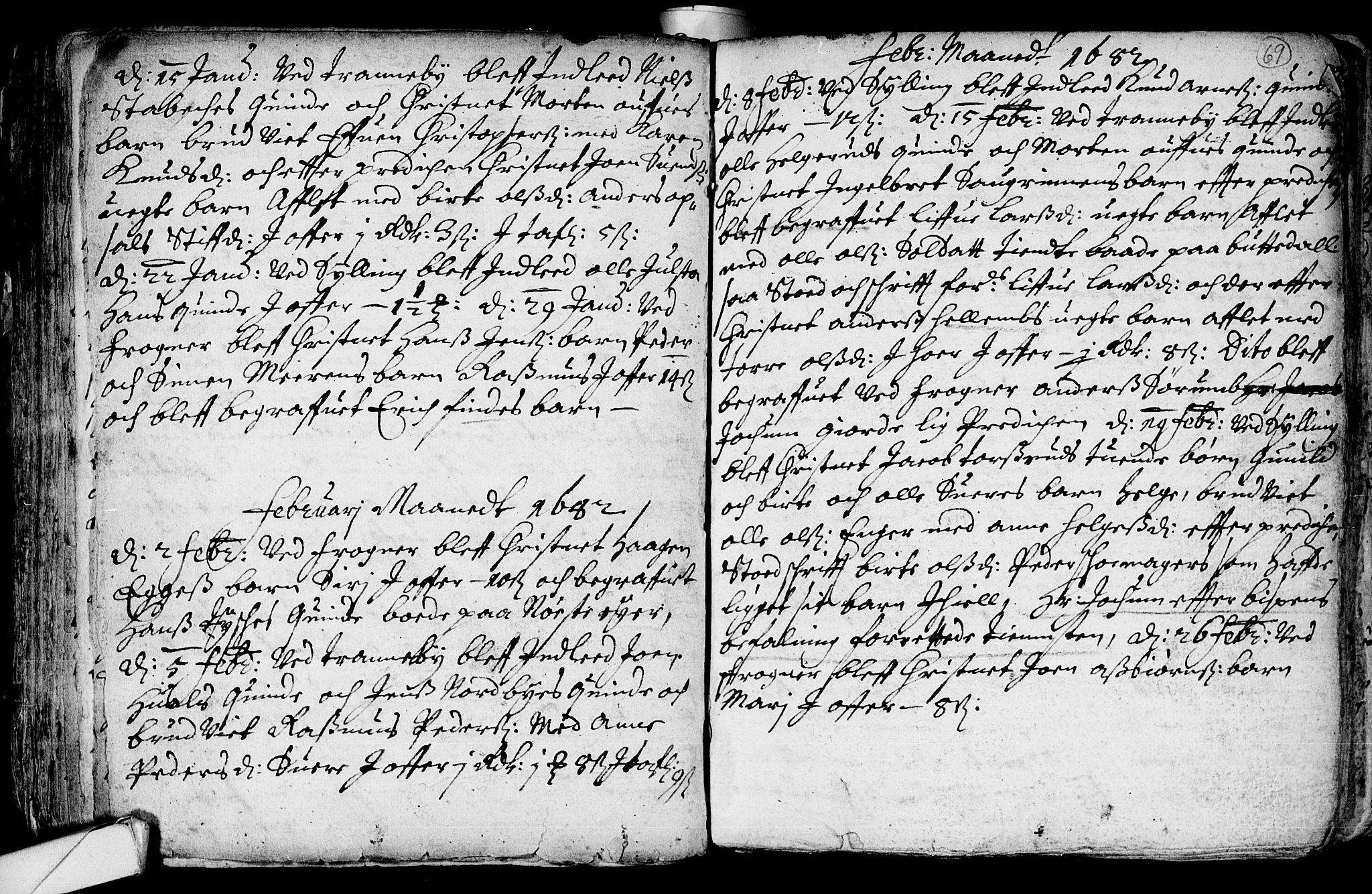 Lier kirkebøker, SAKO/A-230/F/Fa/L0001: Parish register (official) no. I 1, 1672-1701, p. 69