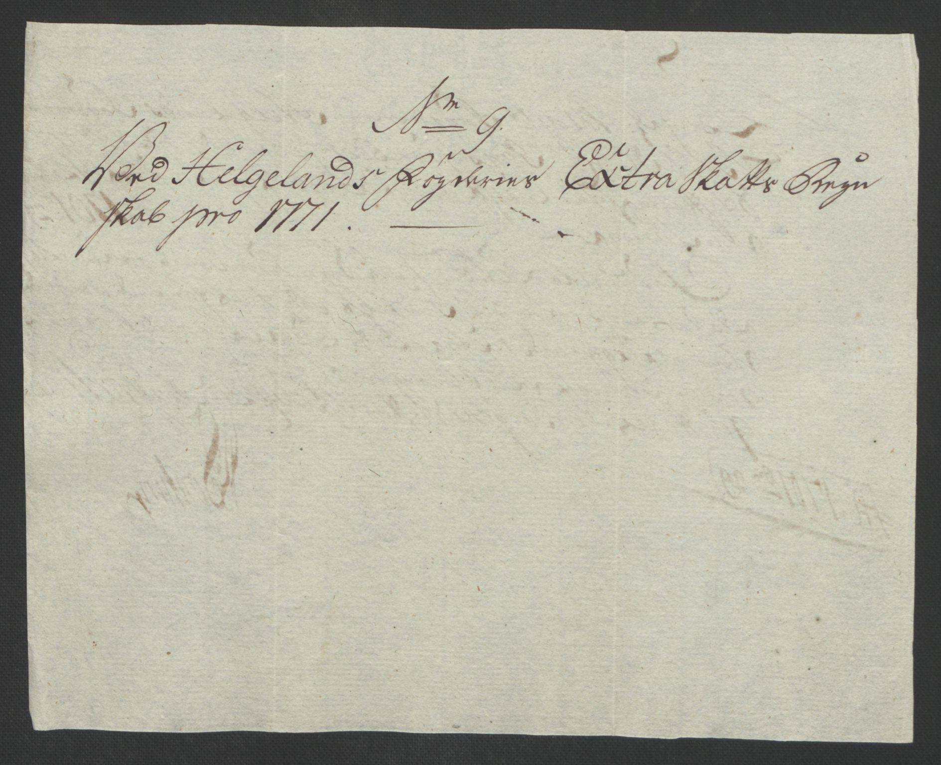 Rentekammeret inntil 1814, Reviderte regnskaper, Fogderegnskap, AV/RA-EA-4092/R65/L4573: Ekstraskatten Helgeland, 1762-1772, p. 348