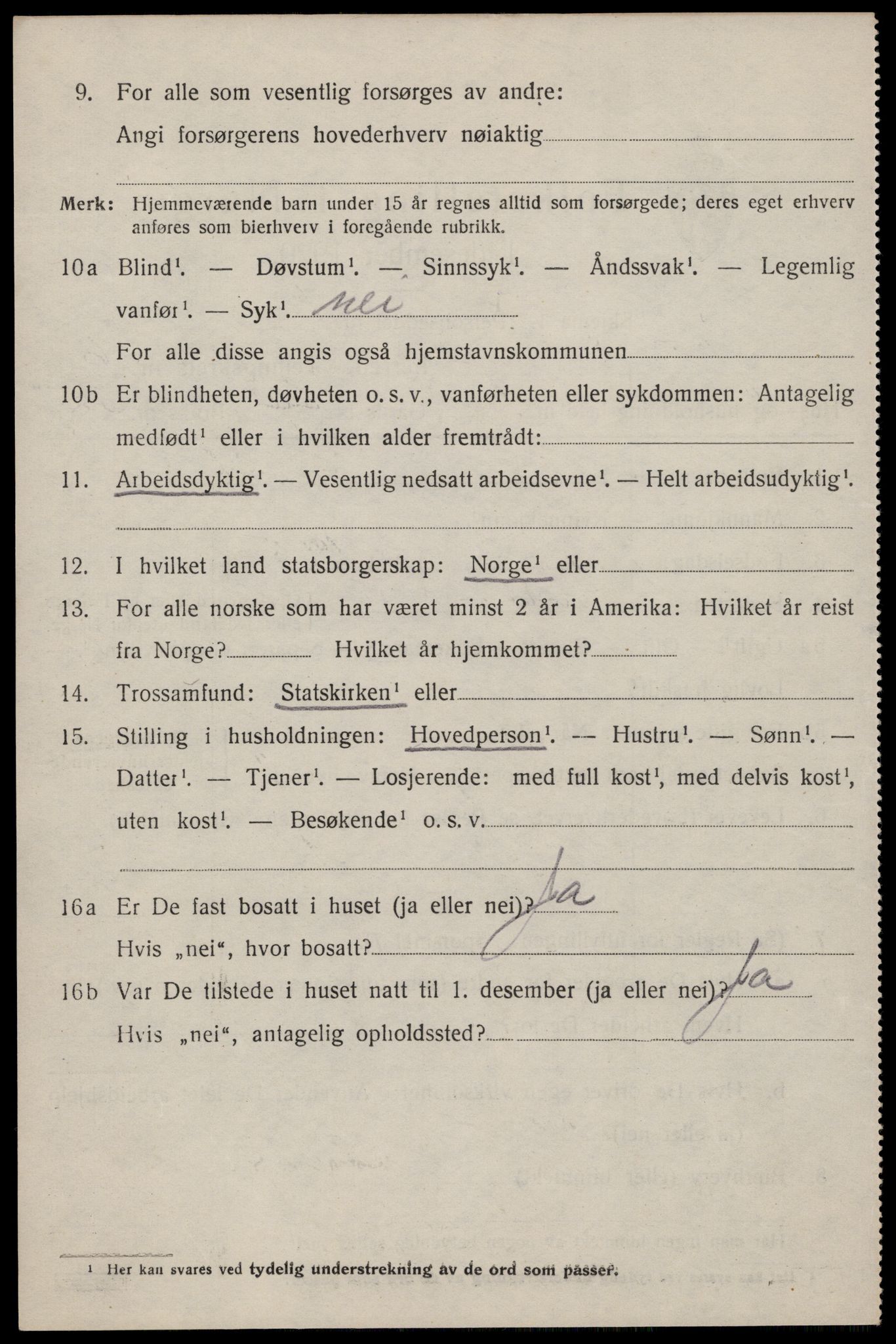 SAST, 1920 census for Lund, 1920, p. 3877