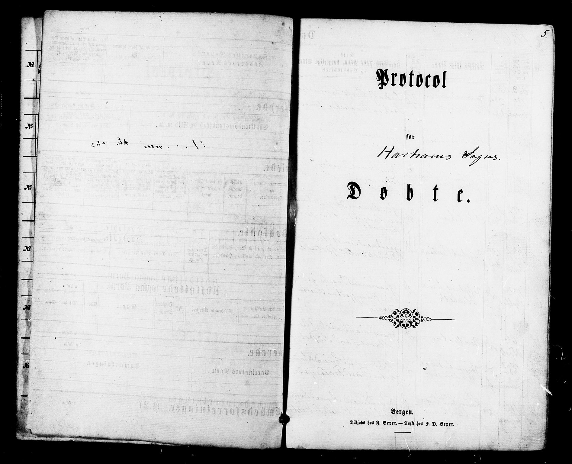 Ministerialprotokoller, klokkerbøker og fødselsregistre - Møre og Romsdal, SAT/A-1454/536/L0498: Parish register (official) no. 536A07, 1862-1875, p. 5