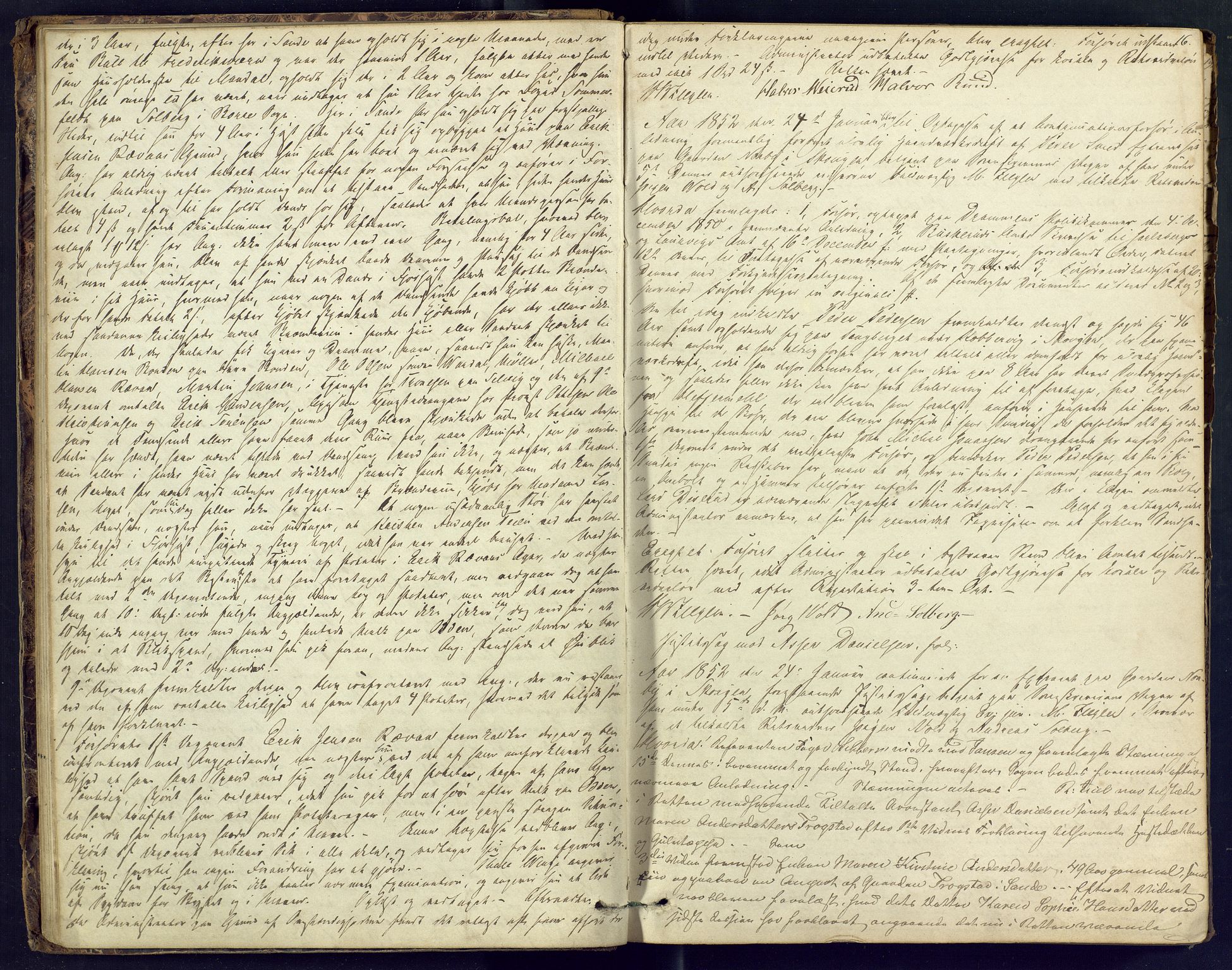 Nordre Jarlsberg sorenskriveri, AV/SAKO-A-80/F/Fb/Fba/L0011: Ekstrarettsprotokoll, 1851-1855, p. 16