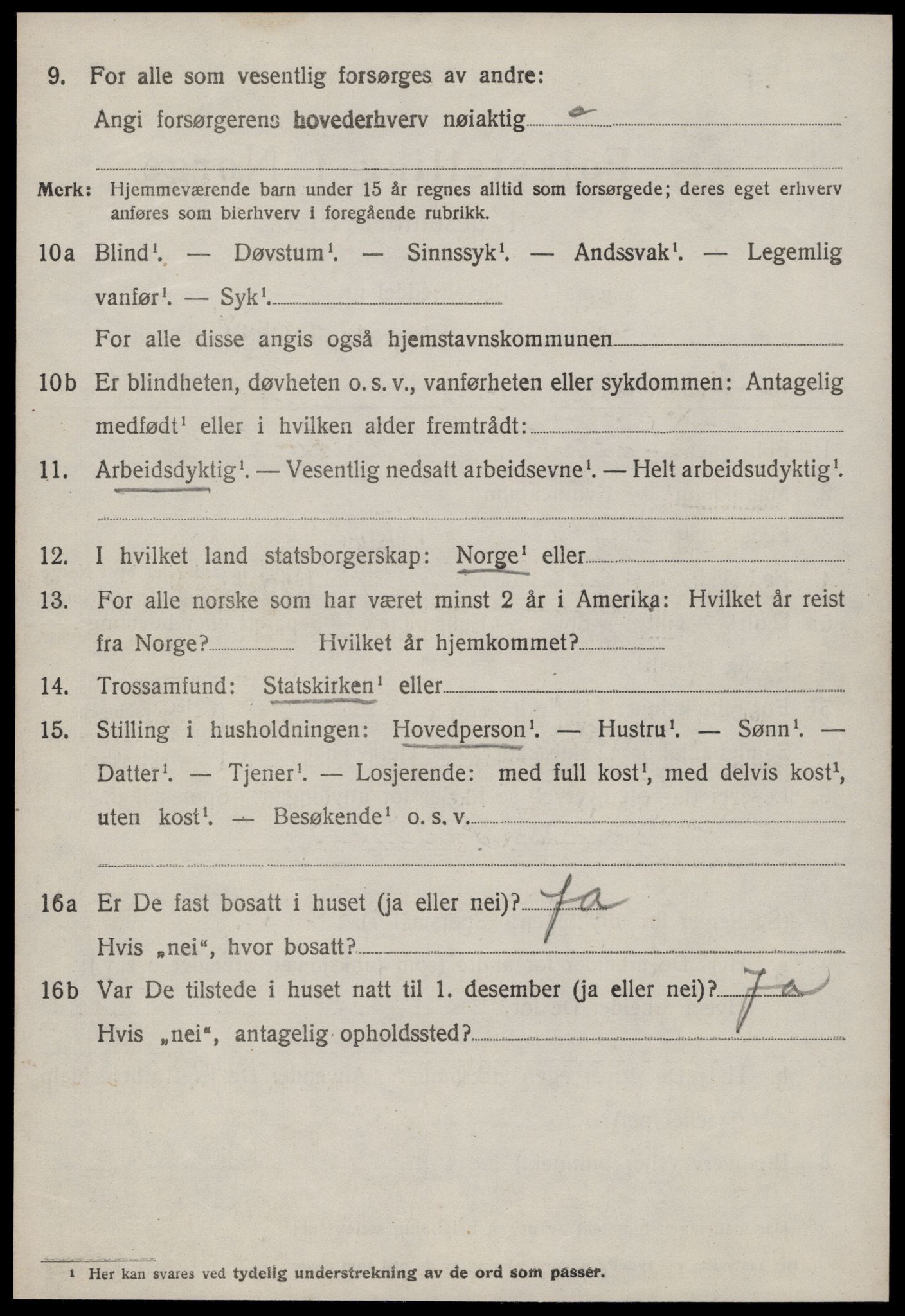 SAT, 1920 census for Fræna, 1920, p. 4500