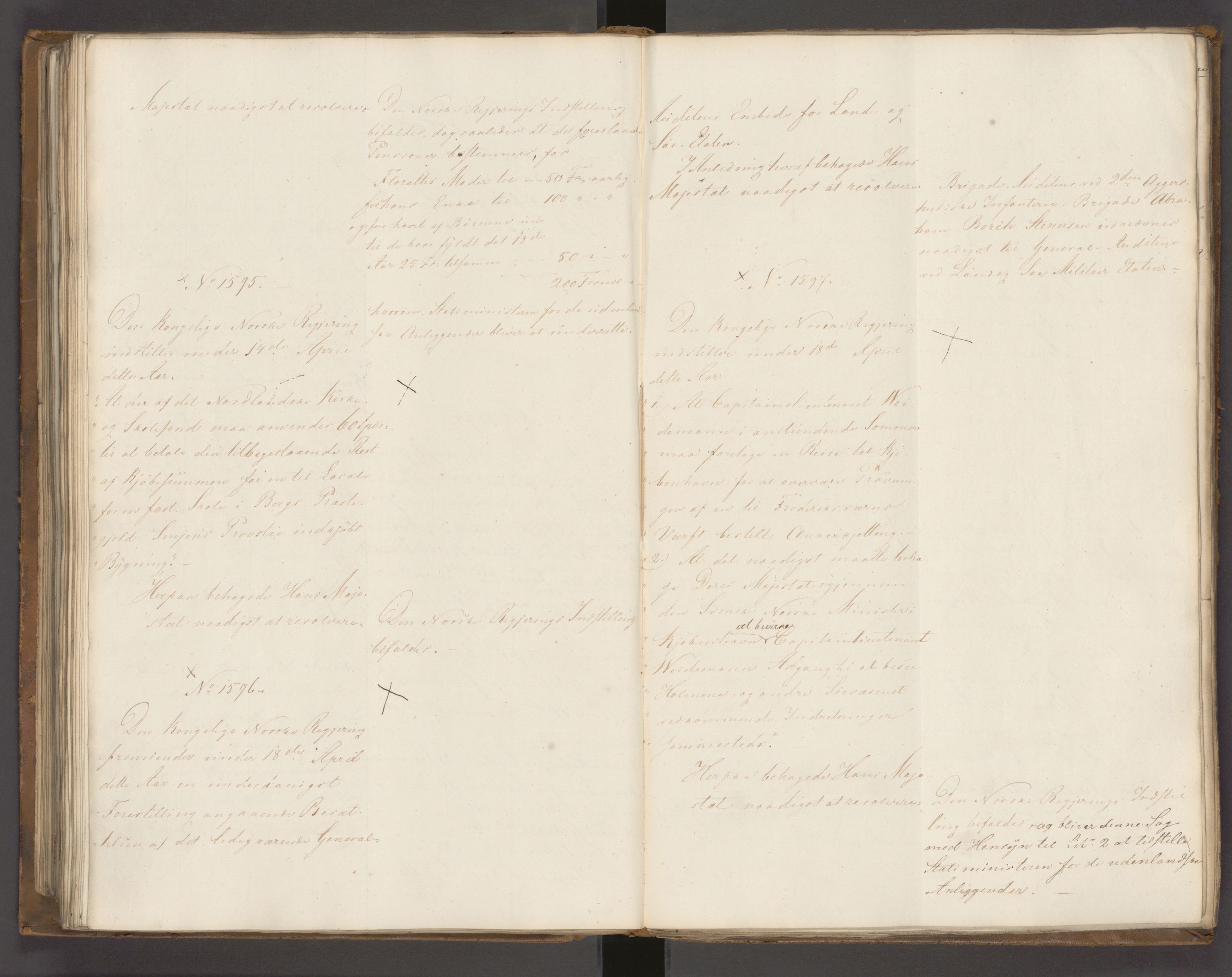 Statsrådssekretariatet, AV/RA-S-1001/A/Ab/L0022: Kgl. res. nr. 1210-1721, 1. halvår, 1826