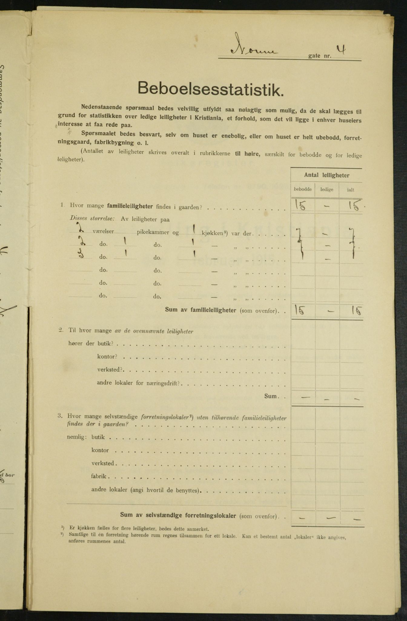 OBA, Municipal Census 1915 for Kristiania, 1915, p. 70816