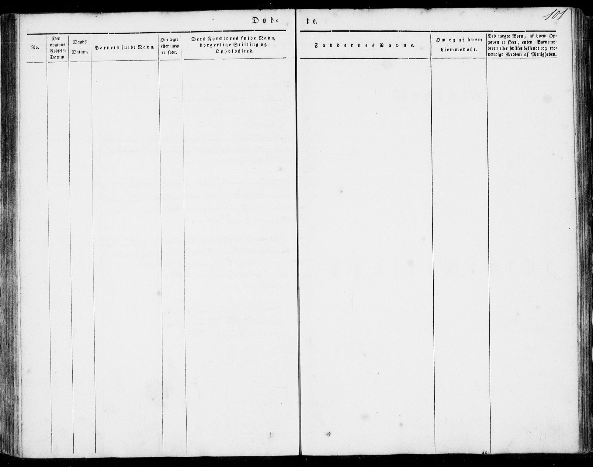 Ministerialprotokoller, klokkerbøker og fødselsregistre - Møre og Romsdal, AV/SAT-A-1454/528/L0396: Parish register (official) no. 528A07, 1839-1847, p. 101