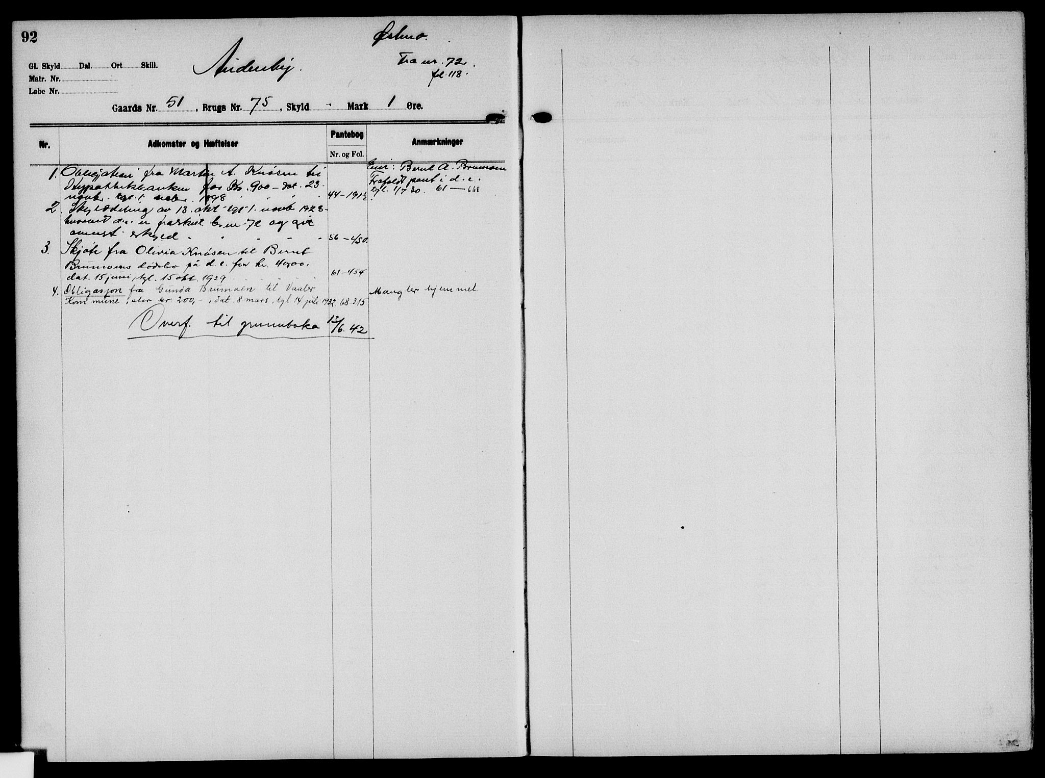 Solør tingrett, AV/SAH-TING-008/H/Ha/Hak/L0004: Mortgage register no. IV, 1900-1935, p. 92