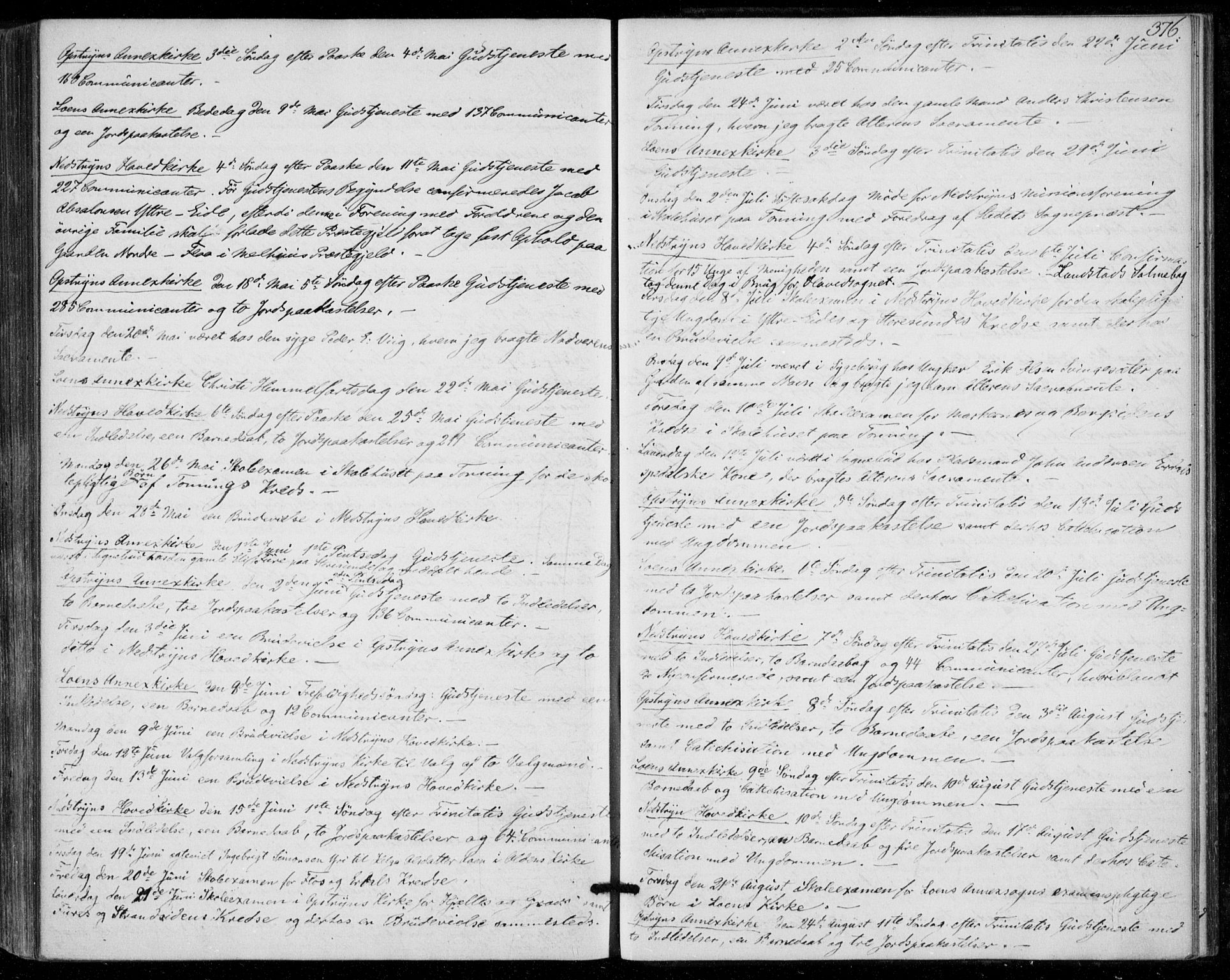Stryn Sokneprestembete, SAB/A-82501: Parish register (official) no. A 3, 1862-1877, p. 376
