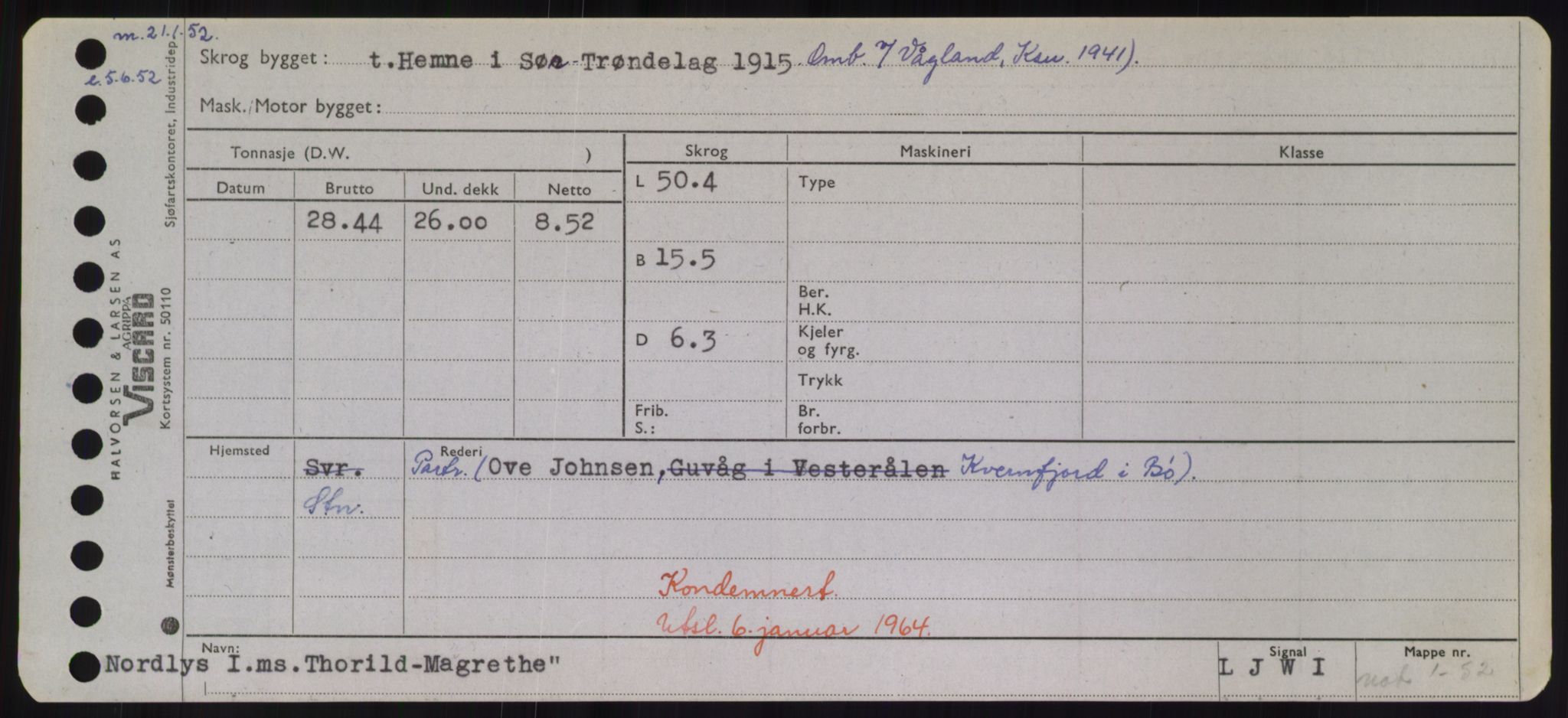 Sjøfartsdirektoratet med forløpere, Skipsmålingen, RA/S-1627/H/Hd/L0038: Fartøy, T-Th, p. 705