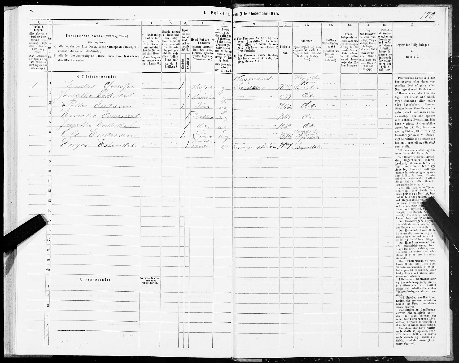 SAT, 1875 census for 1714P Nedre Stjørdal, 1875, p. 6178