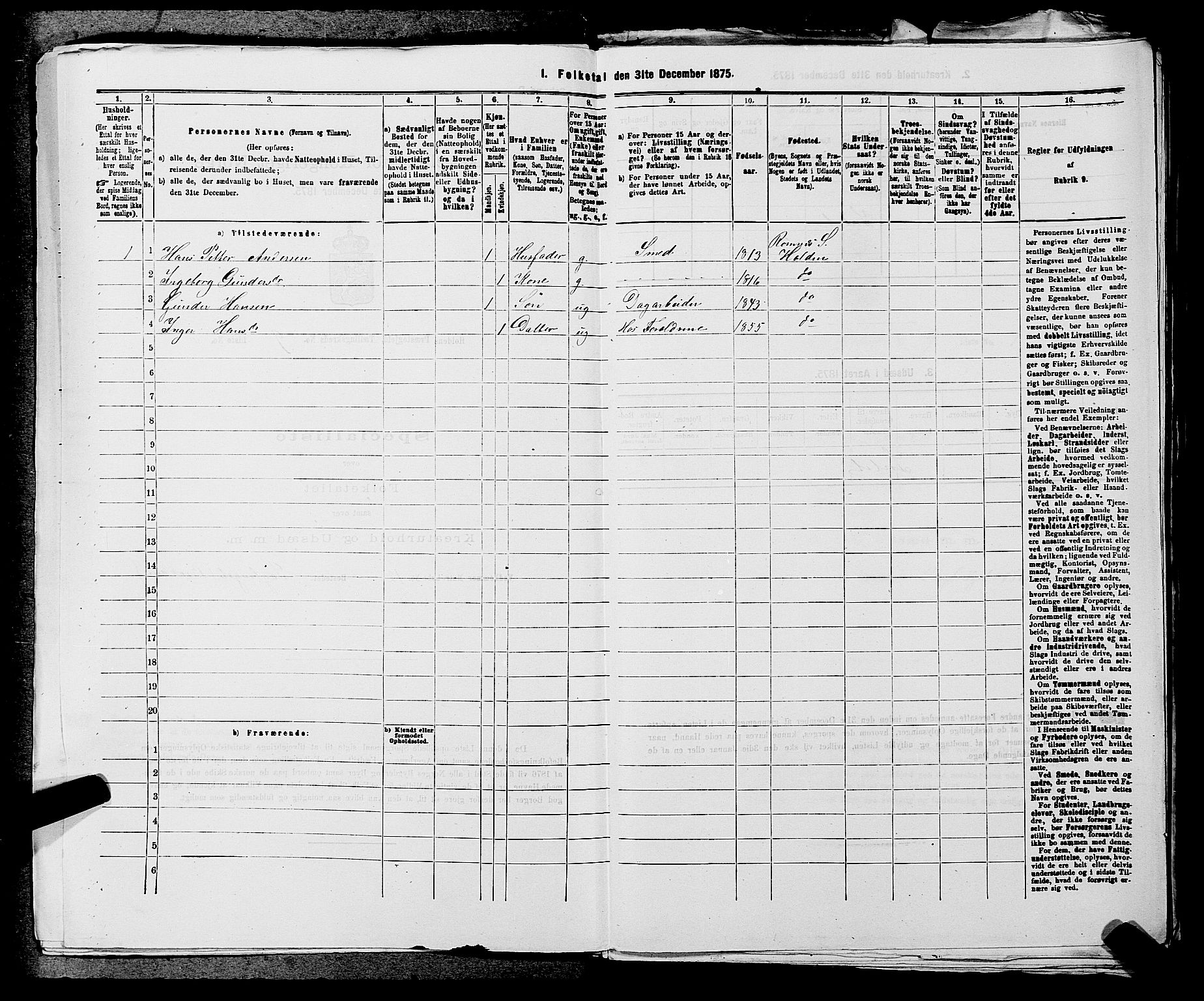 SAKO, 1875 census for 0819P Holla, 1875, p. 1089