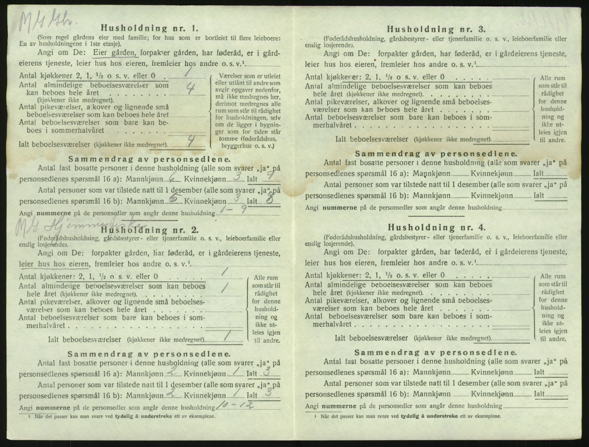 SAKO, 1920 census for Brunlanes, 1920, p. 1688