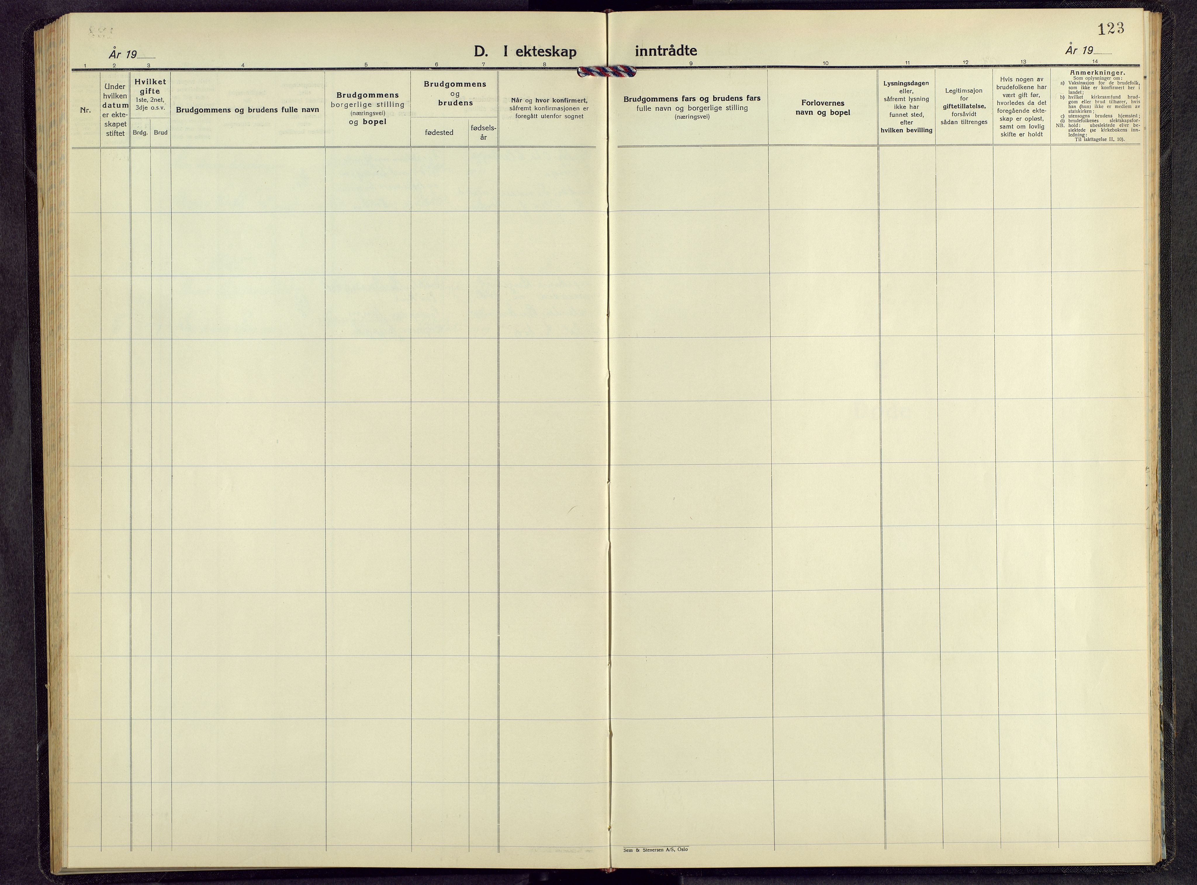 Kvikne prestekontor, AV/SAH-PREST-064/H/Ha/Hab/L0006: Parish register (copy) no. 6, 1944-1965, p. 123