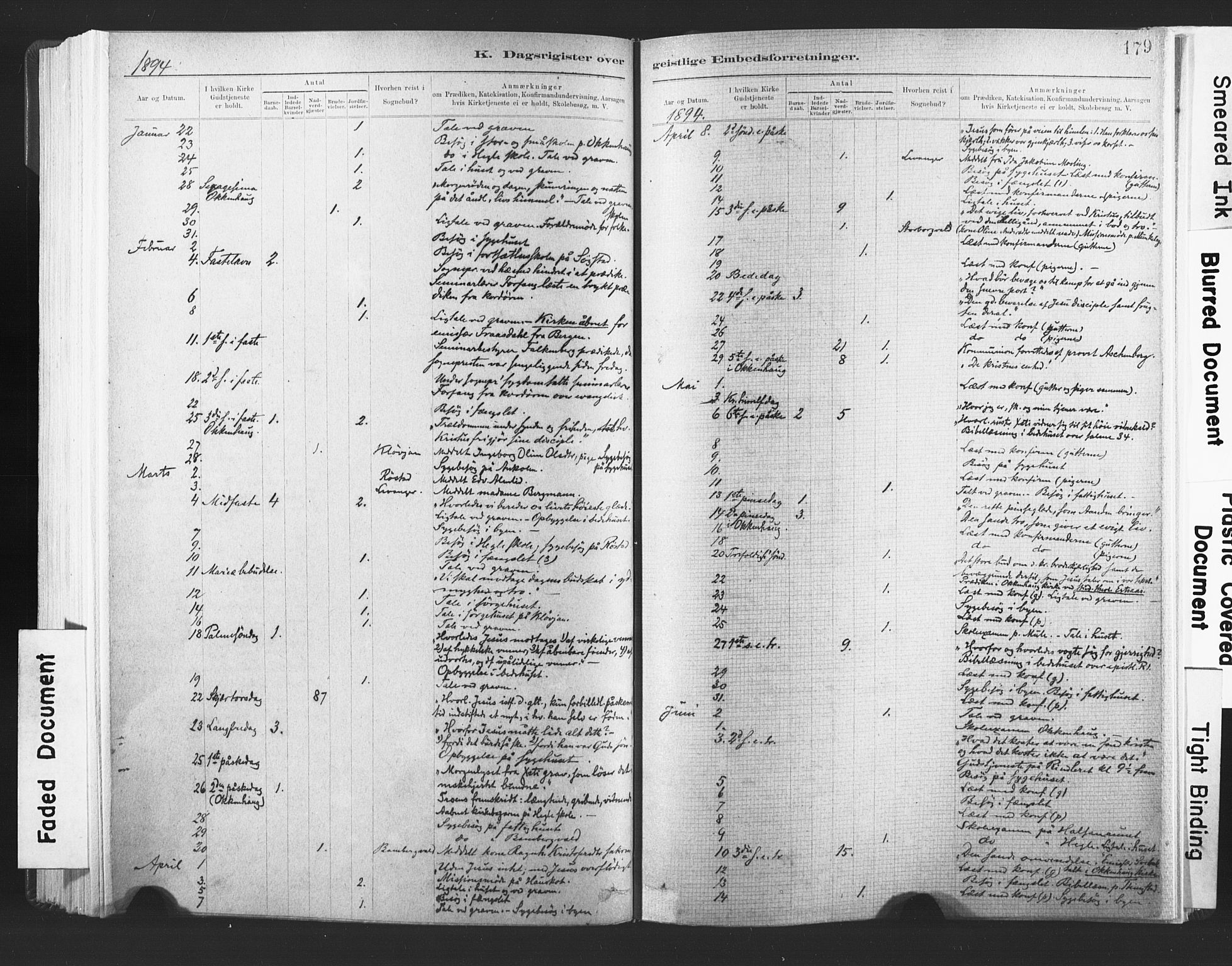 Ministerialprotokoller, klokkerbøker og fødselsregistre - Nord-Trøndelag, AV/SAT-A-1458/720/L0189: Parish register (official) no. 720A05, 1880-1911, p. 179