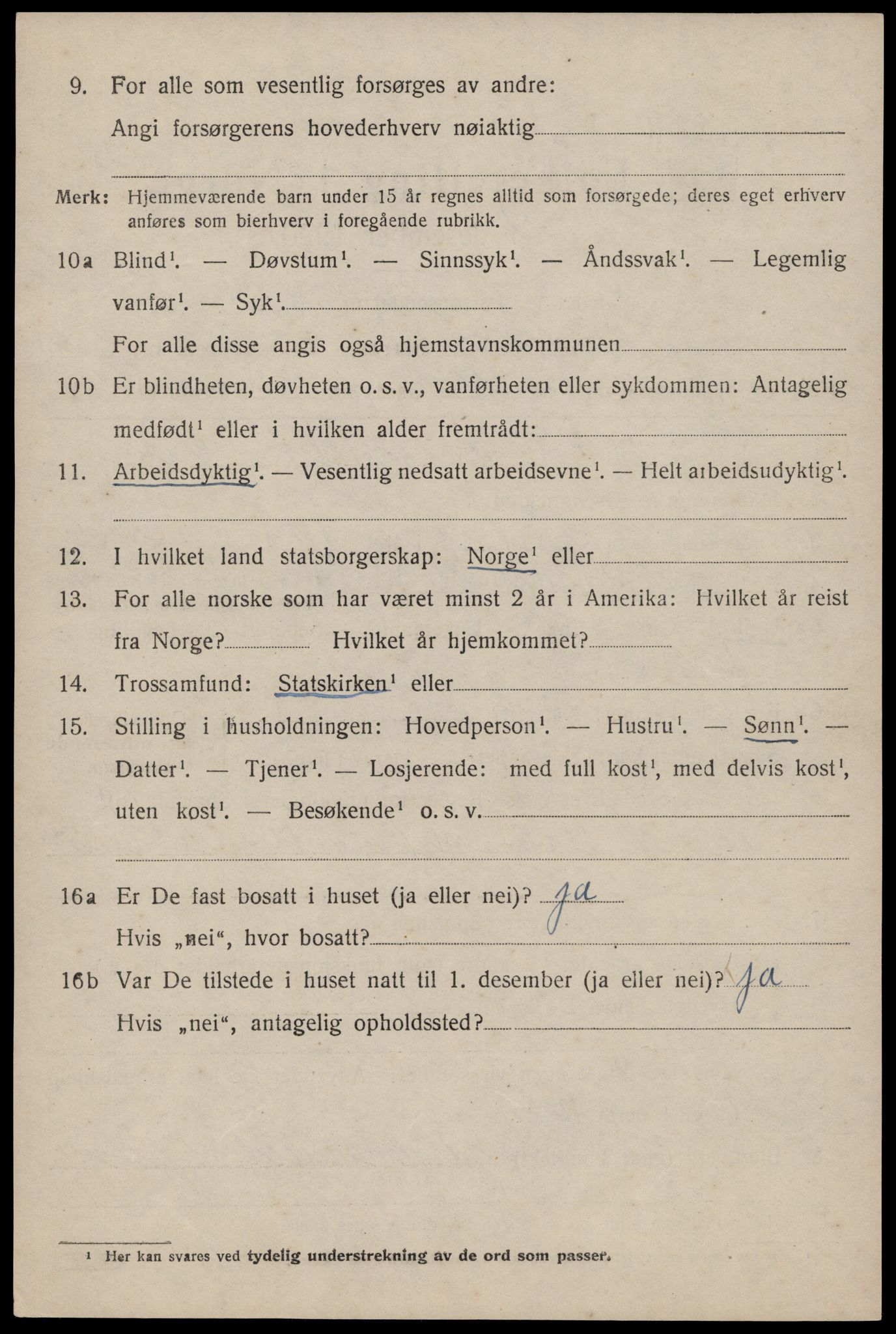 SAST, 1920 census for Skudenes, 1920, p. 4811