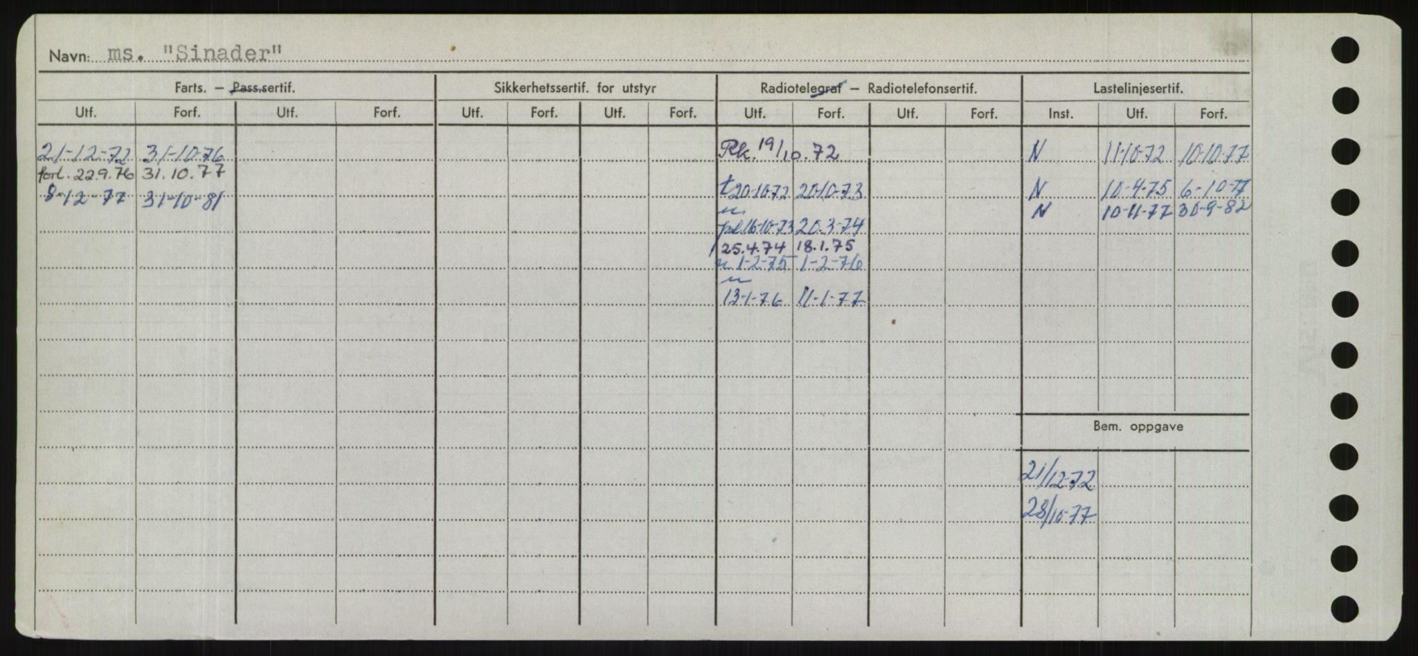 Sjøfartsdirektoratet med forløpere, Skipsmålingen, AV/RA-S-1627/H/Hd/L0033: Fartøy, Sevi-Sjø, p. 190