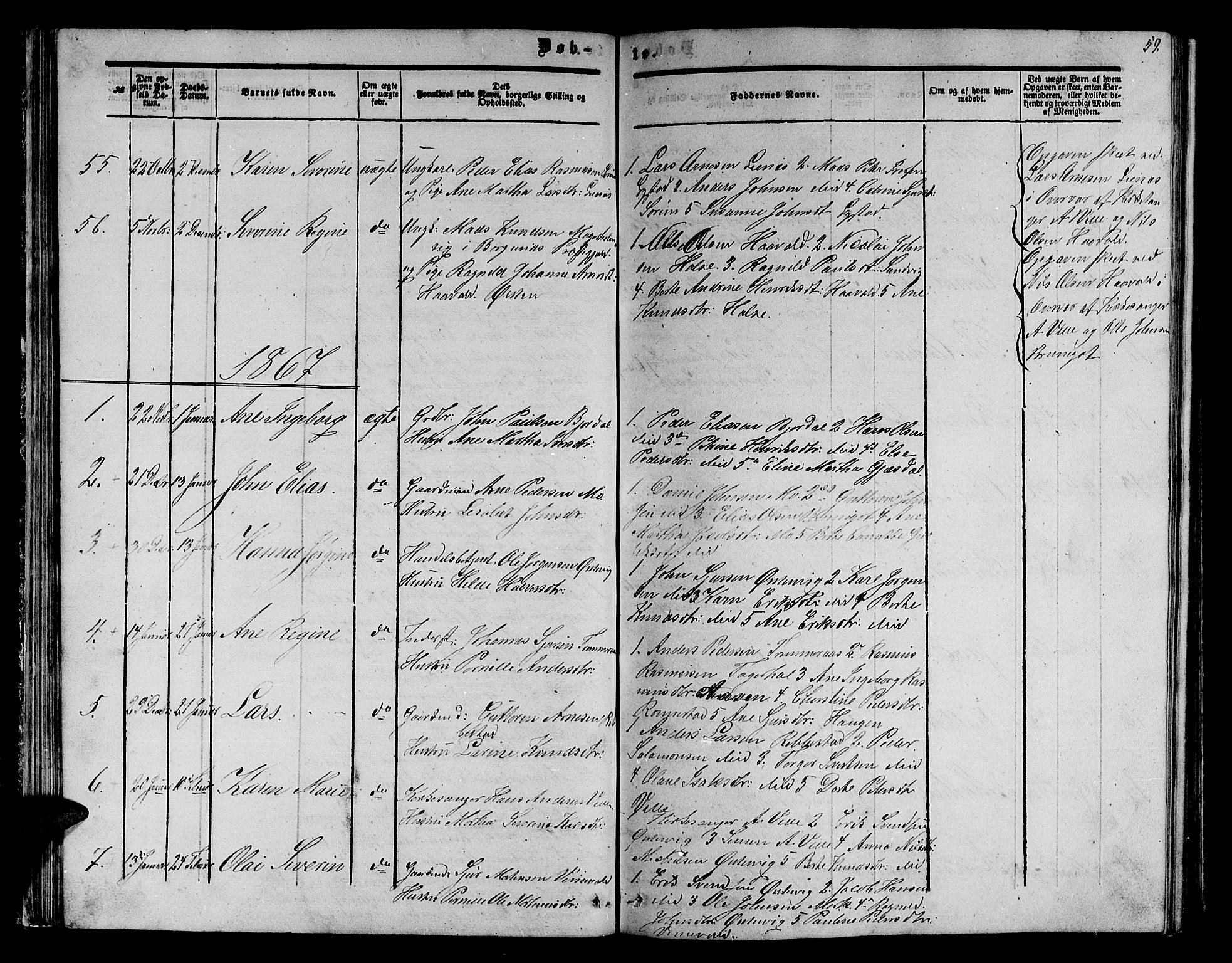 Ministerialprotokoller, klokkerbøker og fødselsregistre - Møre og Romsdal, SAT/A-1454/513/L0188: Parish register (copy) no. 513C02, 1865-1882, p. 59