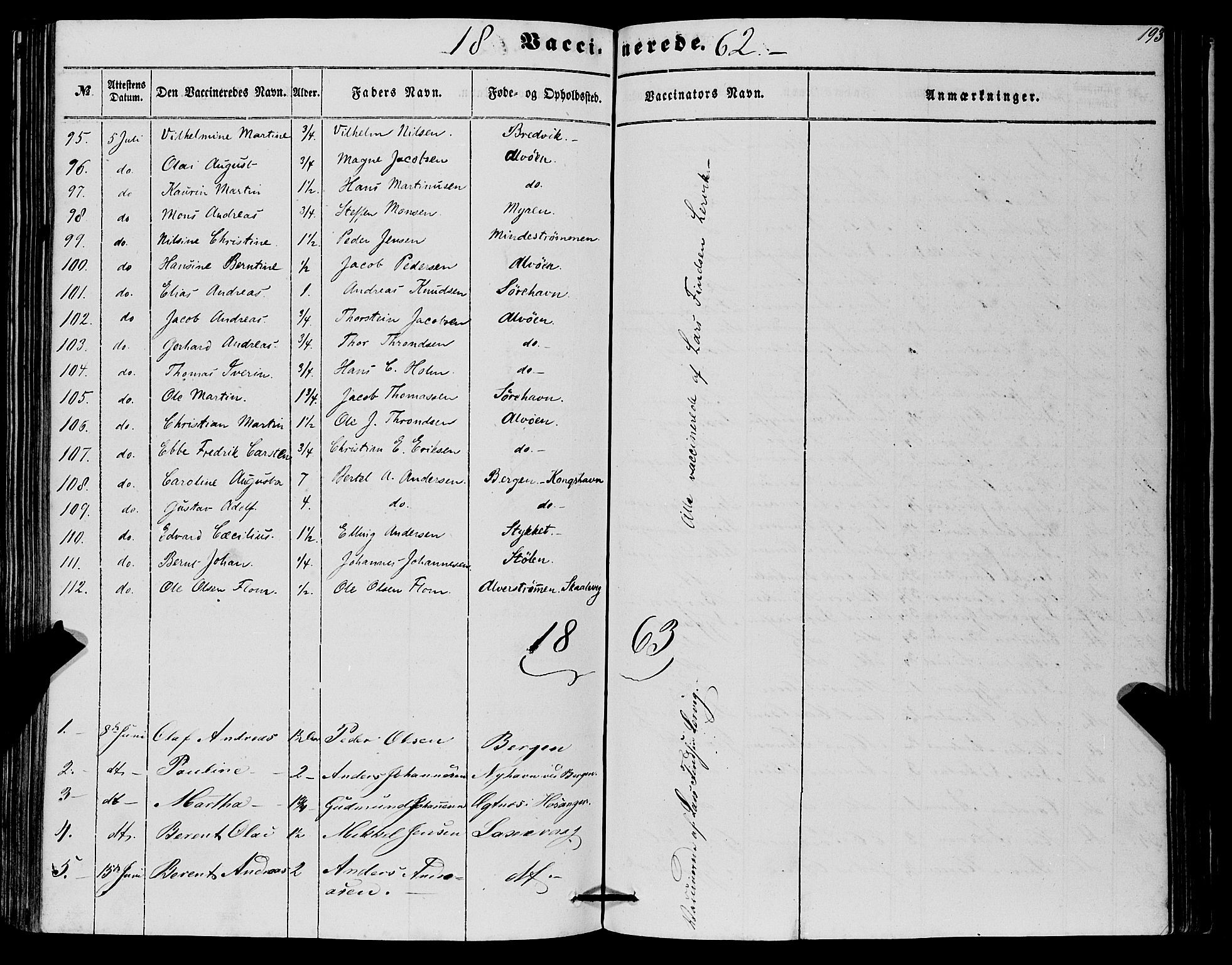 Askøy Sokneprestembete, SAB/A-74101/H/Ha/Haa/Haaa/L0012: Parish register (official) no. A 12, 1855-1877, p. 193