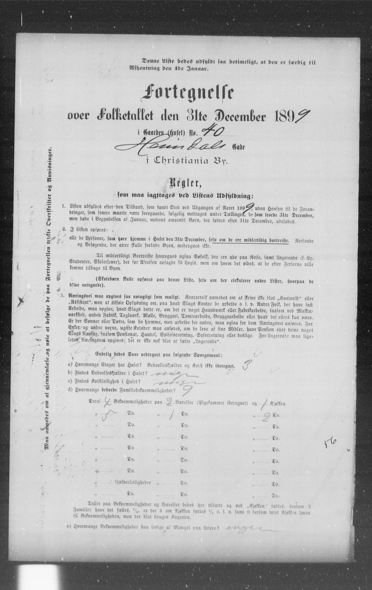 OBA, Municipal Census 1899 for Kristiania, 1899, p. 4972