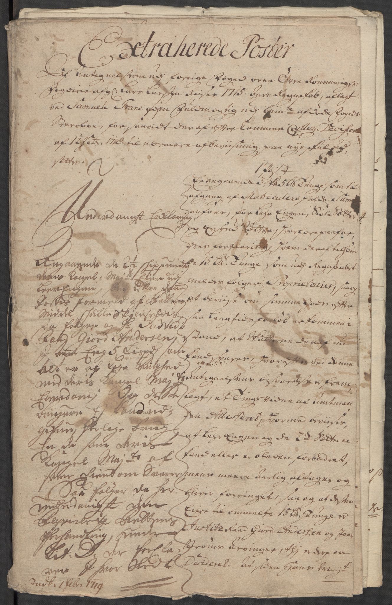 Rentekammeret inntil 1814, Reviderte regnskaper, Fogderegnskap, AV/RA-EA-4092/R12/L0724: Fogderegnskap Øvre Romerike, 1715, p. 210