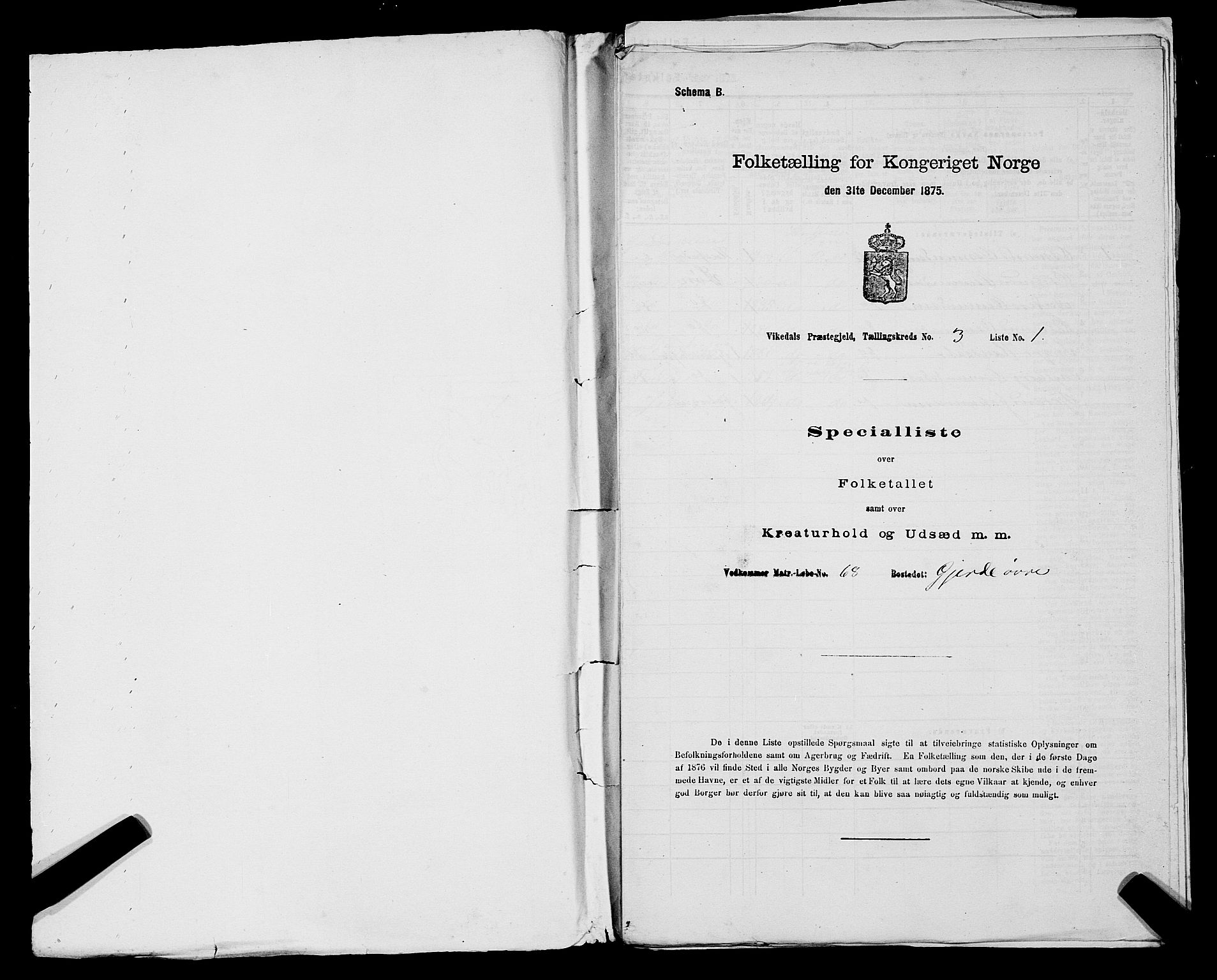 SAST, 1875 census for 1157P Vikedal, 1875, p. 341