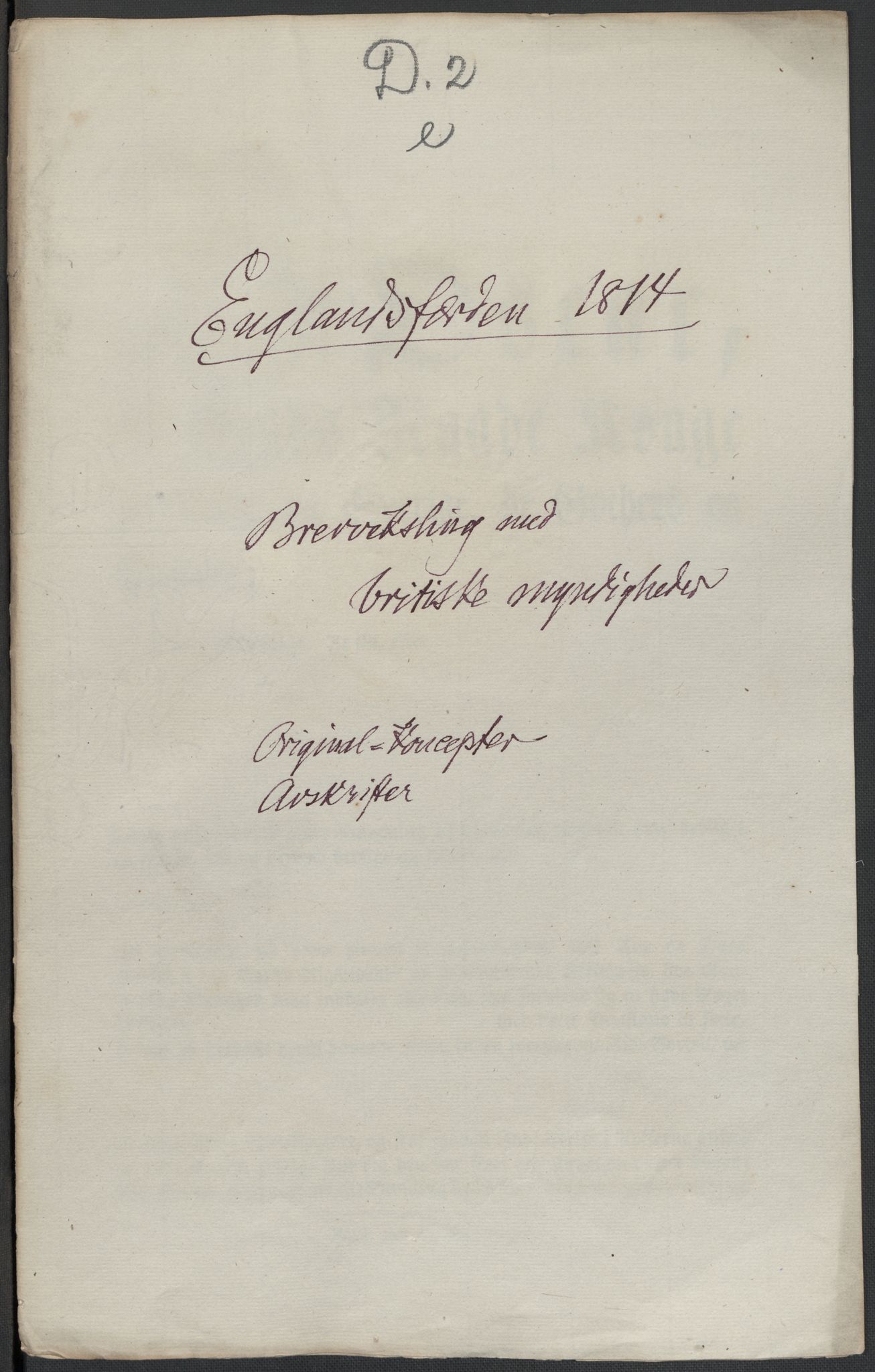 Christie, Wilhelm Frimann Koren, RA/PA-0014/F/L0004: Christies dokumenter fra 1814, 1814, p. 168