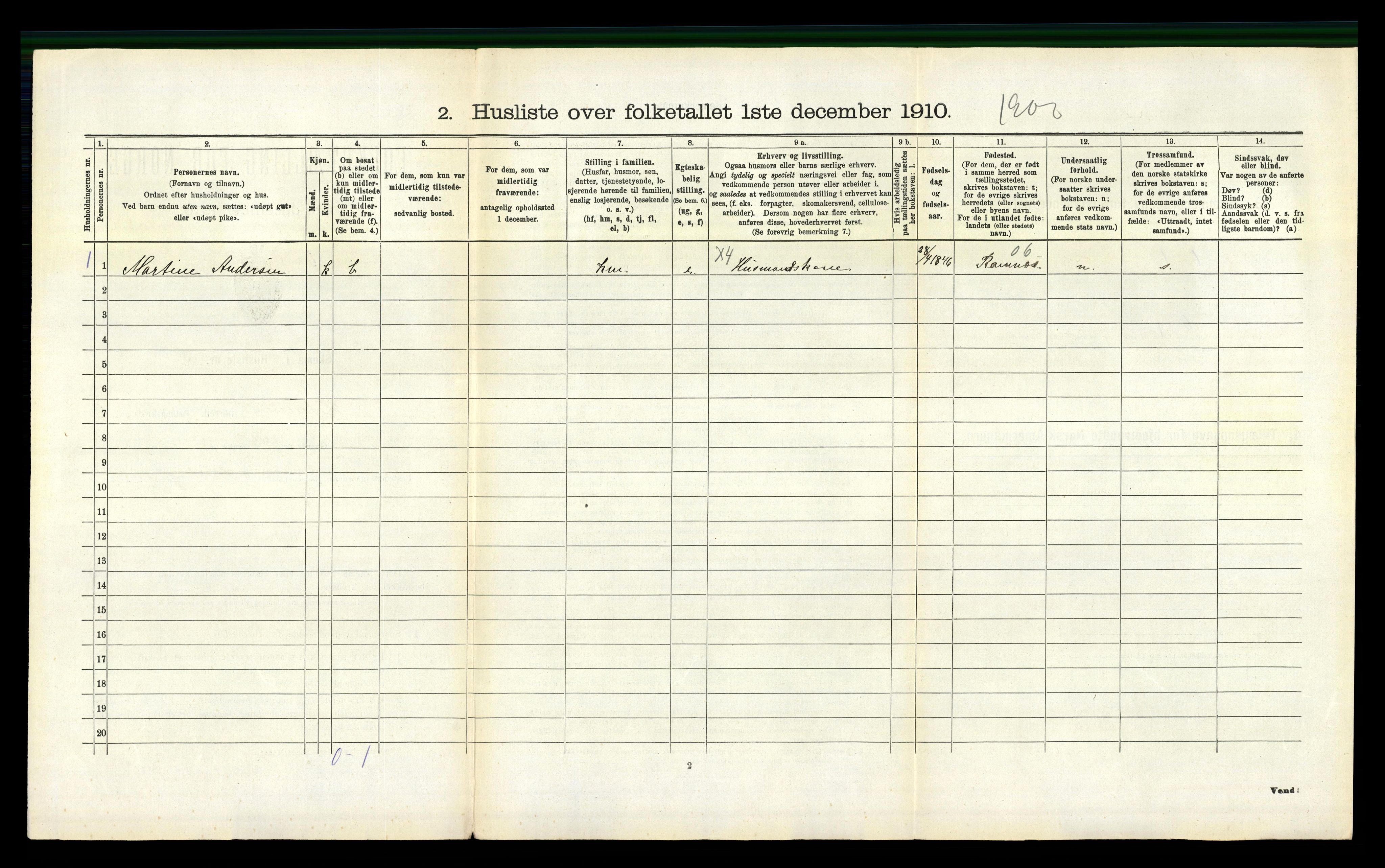 RA, 1910 census for Hedrum, 1910, p. 699