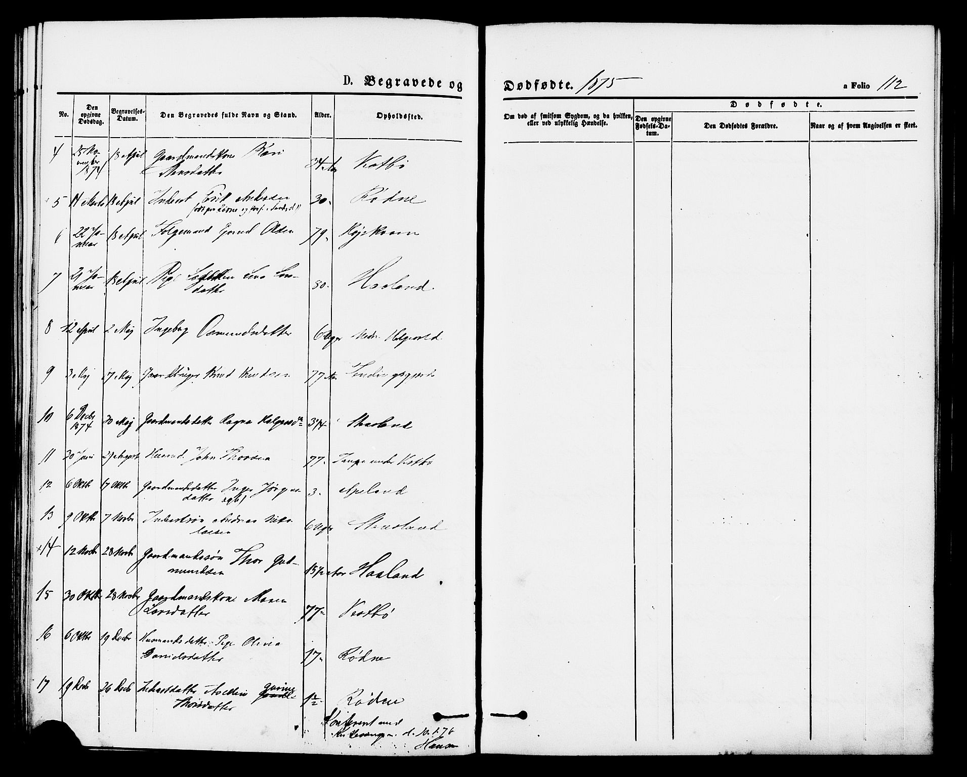 Vikedal sokneprestkontor, AV/SAST-A-101840/01/IV: Parish register (official) no. A 8, 1868-1885, p. 112