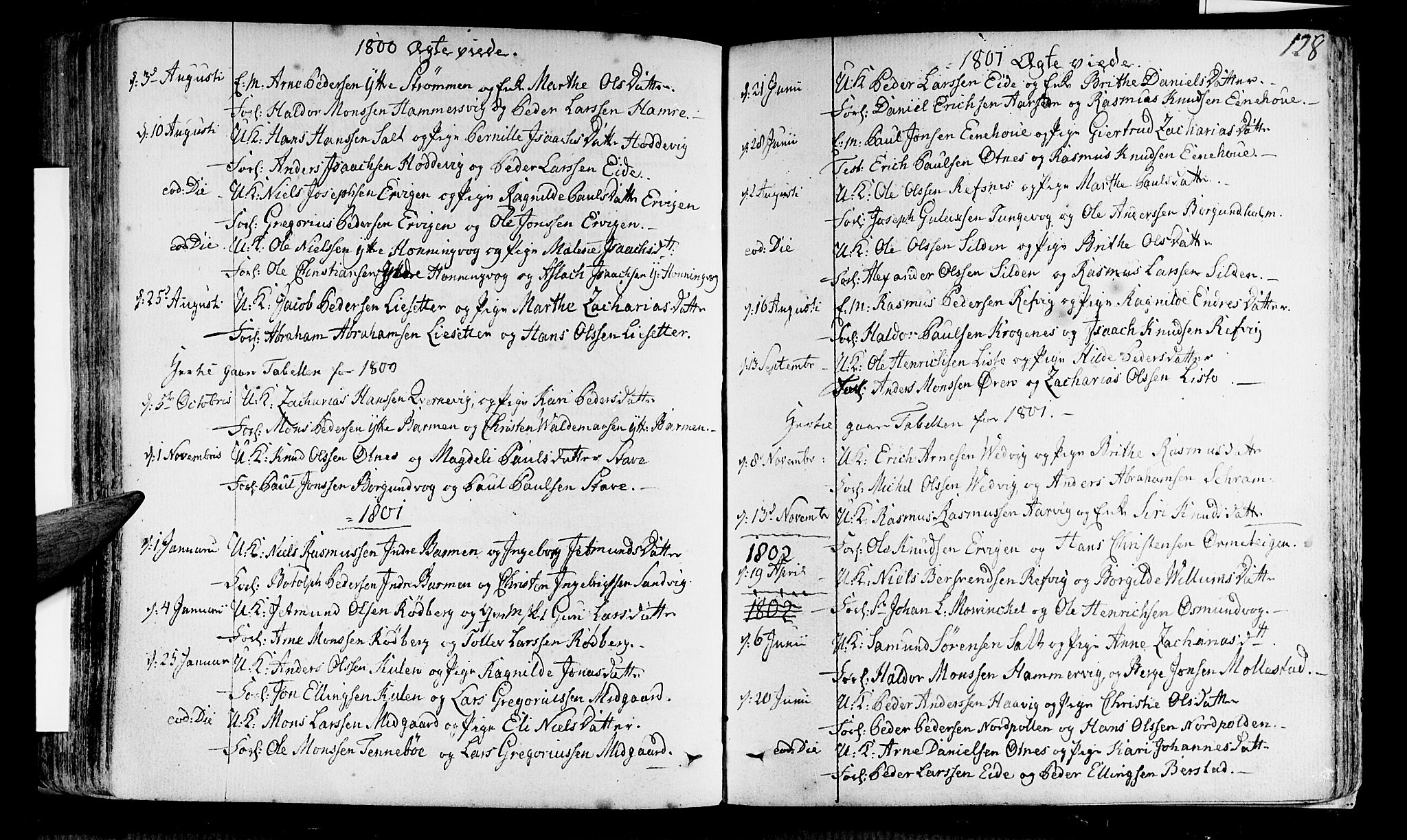 Selje sokneprestembete, AV/SAB-A-99938/H/Ha/Haa/Haaa: Parish register (official) no. A 6, 1782-1806, p. 128