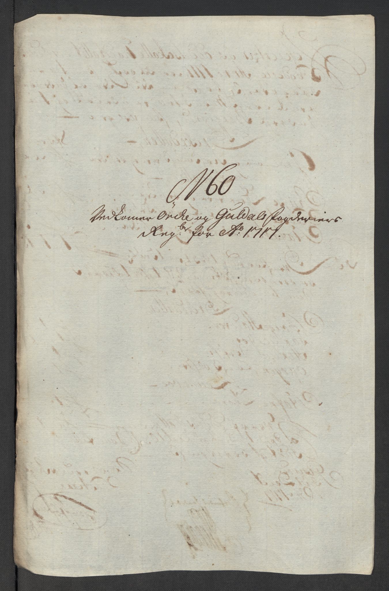 Rentekammeret inntil 1814, Reviderte regnskaper, Fogderegnskap, RA/EA-4092/R60/L3969: Fogderegnskap Orkdal og Gauldal, 1717, p. 472