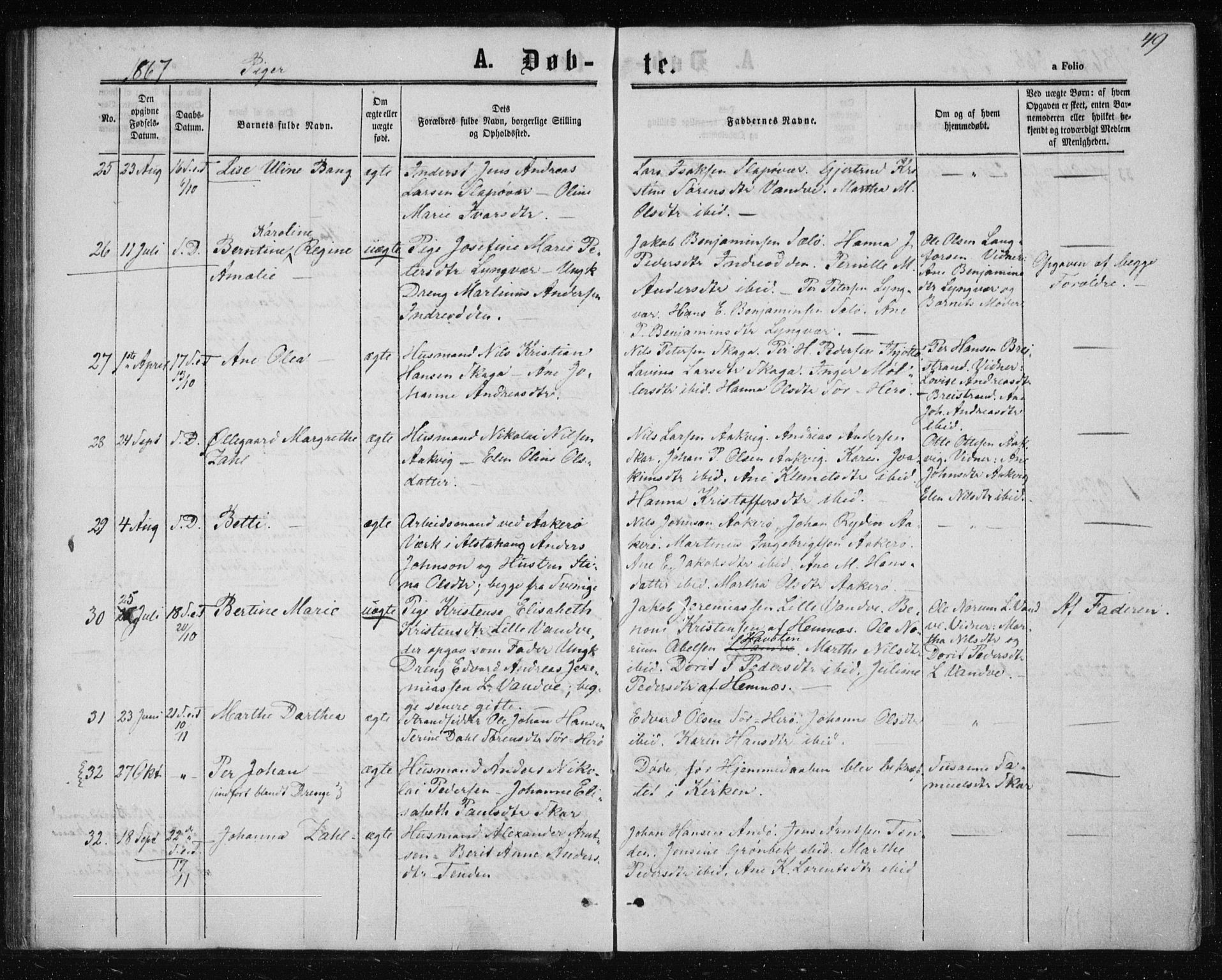 Ministerialprotokoller, klokkerbøker og fødselsregistre - Nordland, SAT/A-1459/834/L0505: Parish register (official) no. 834A03, 1862-1871, p. 49