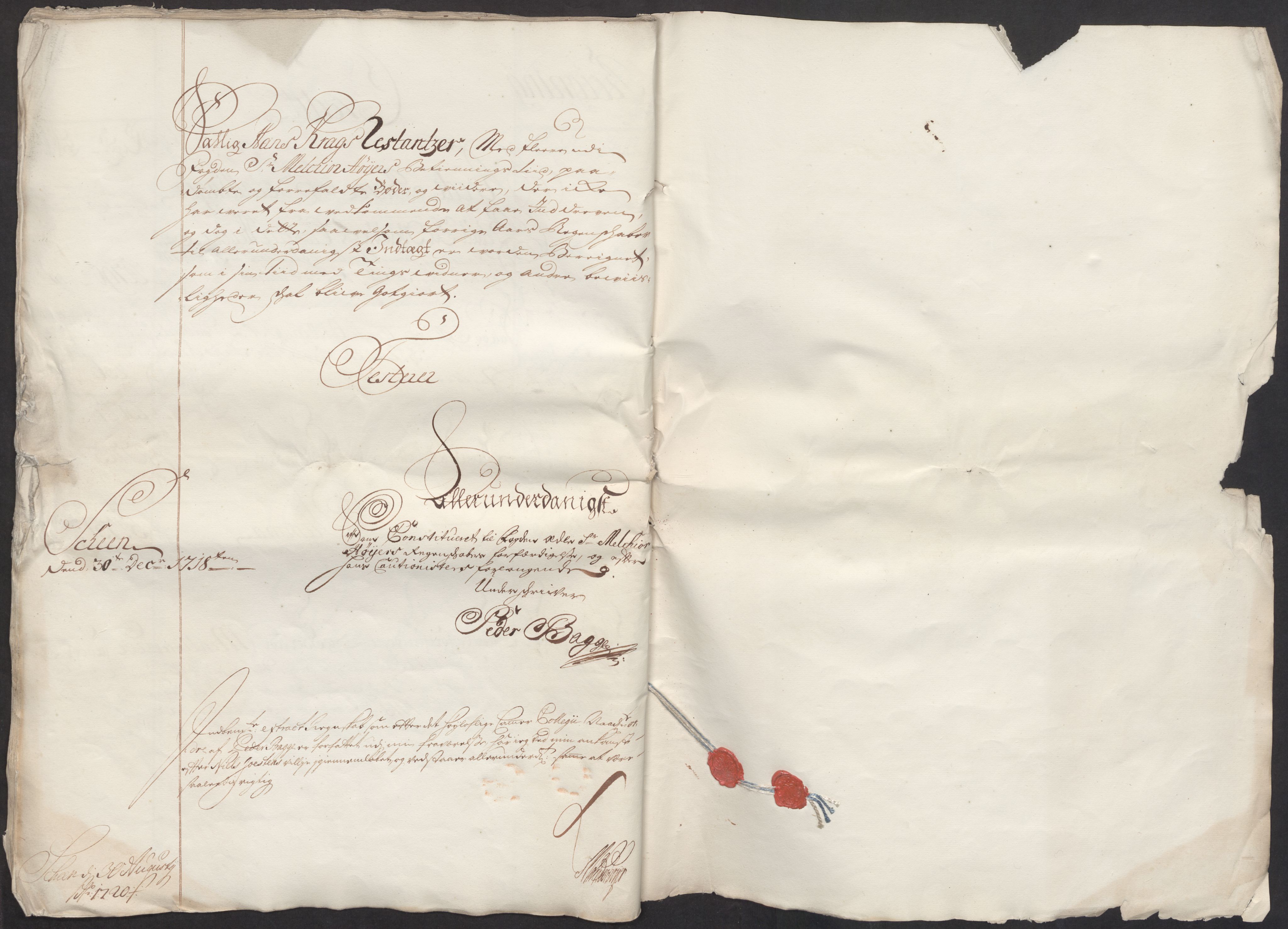 Rentekammeret inntil 1814, Reviderte regnskaper, Fogderegnskap, AV/RA-EA-4092/R36/L2130: Fogderegnskap Øvre og Nedre Telemark og Bamble, 1718, p. 18