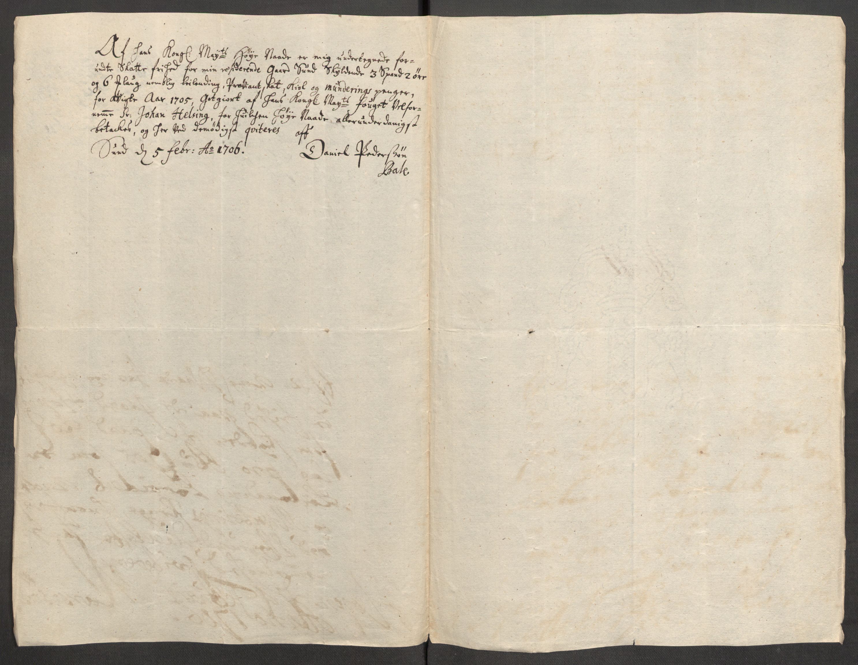 Rentekammeret inntil 1814, Reviderte regnskaper, Fogderegnskap, RA/EA-4092/R63/L4314: Fogderegnskap Inderøy, 1705, p. 161