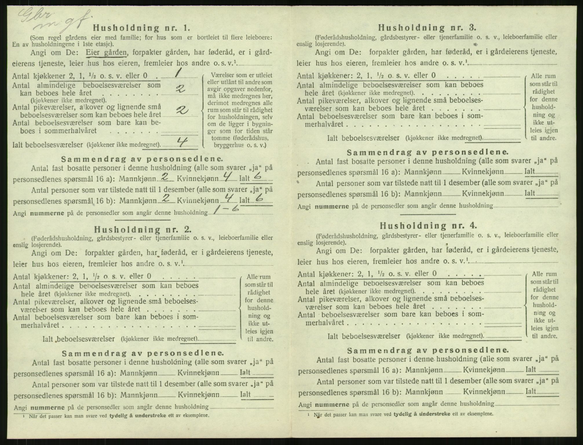 SAT, 1920 census for Voll, 1920, p. 314