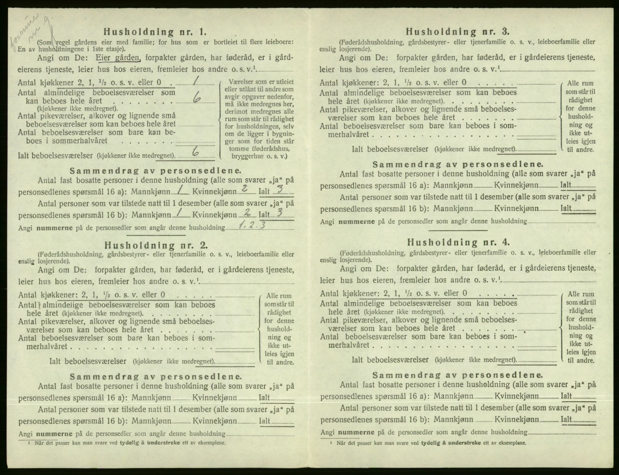 SAB, 1920 census for Voss, 1920, p. 558