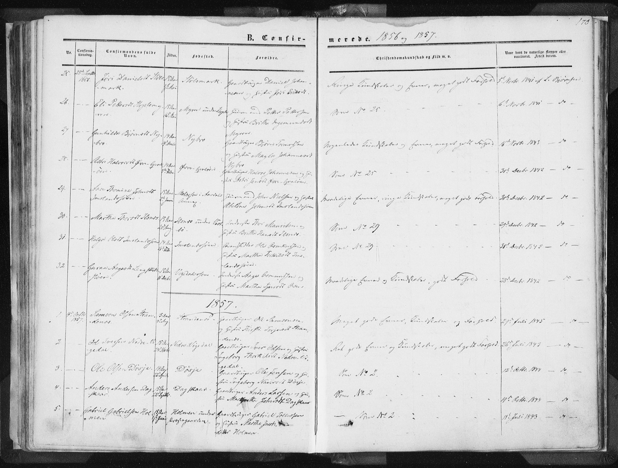 Vikedal sokneprestkontor, AV/SAST-A-101840/01/IV: Parish register (official) no. A 6.1, 1851-1867, p. 170