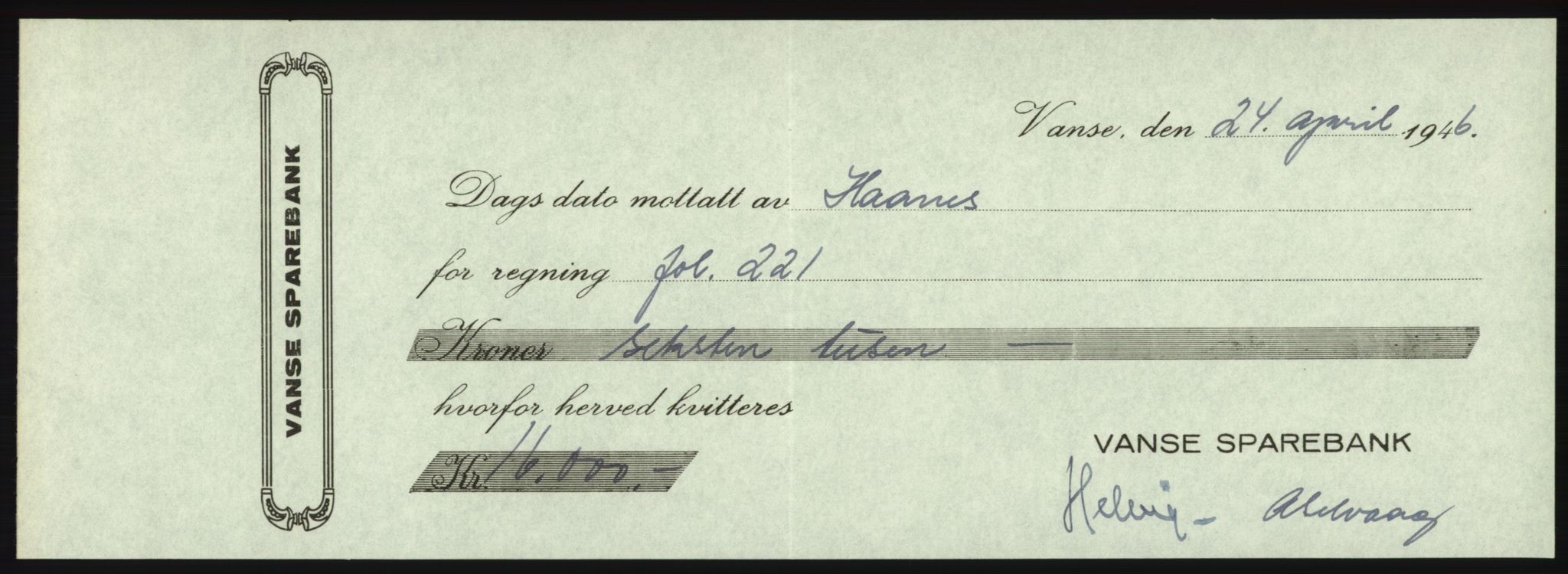 Forsvarsdepartementet, 10. kontor / Oppgjørskontoret, AV/RA-RAFA-1225/D/Db/L0180: Lista oppgjørskontor, 1942-1952, p. 13