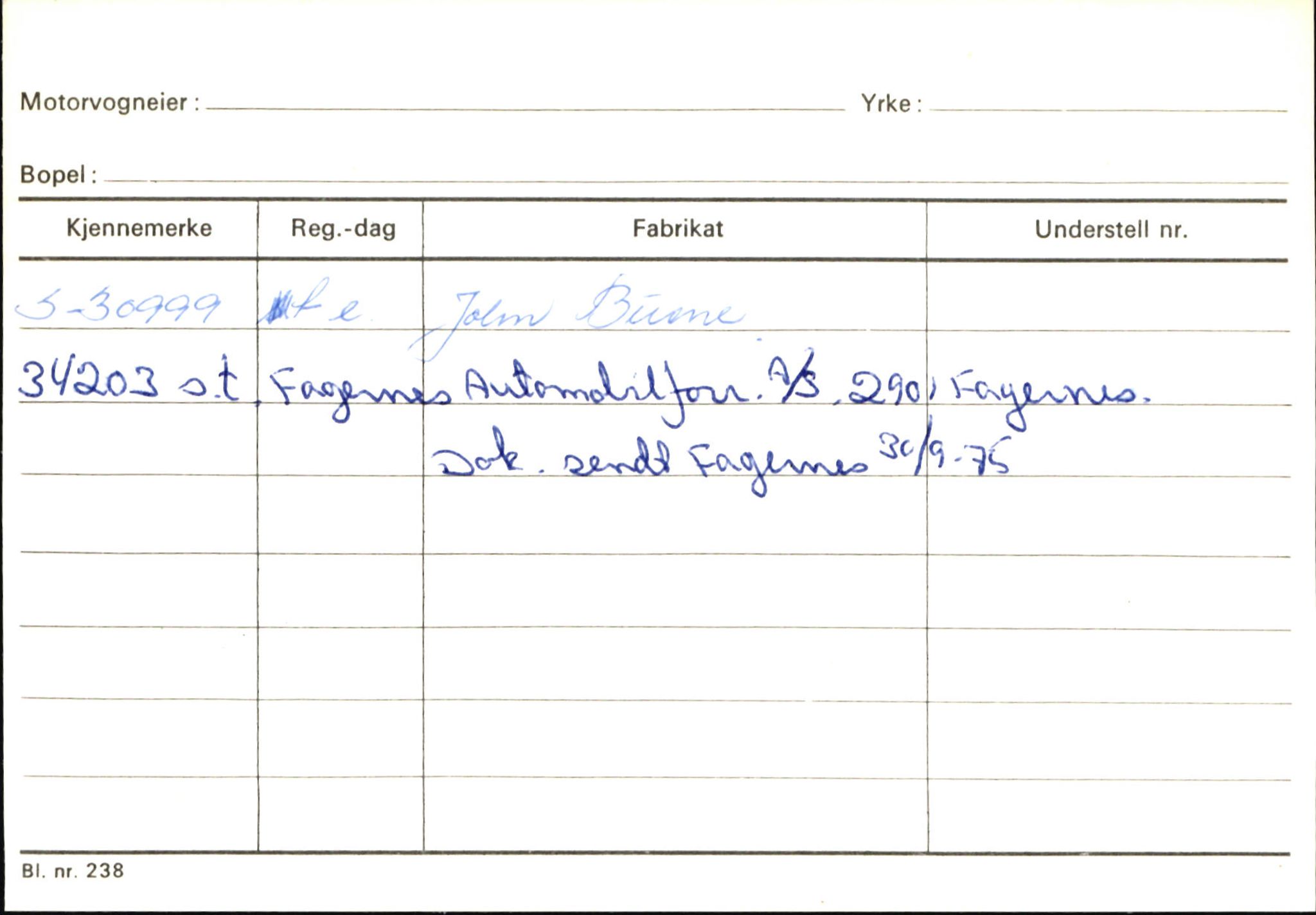 Statens vegvesen, Sogn og Fjordane vegkontor, AV/SAB-A-5301/4/F/L0145: Registerkort Vågsøy S-Å. Årdal I-P, 1945-1975, p. 1504