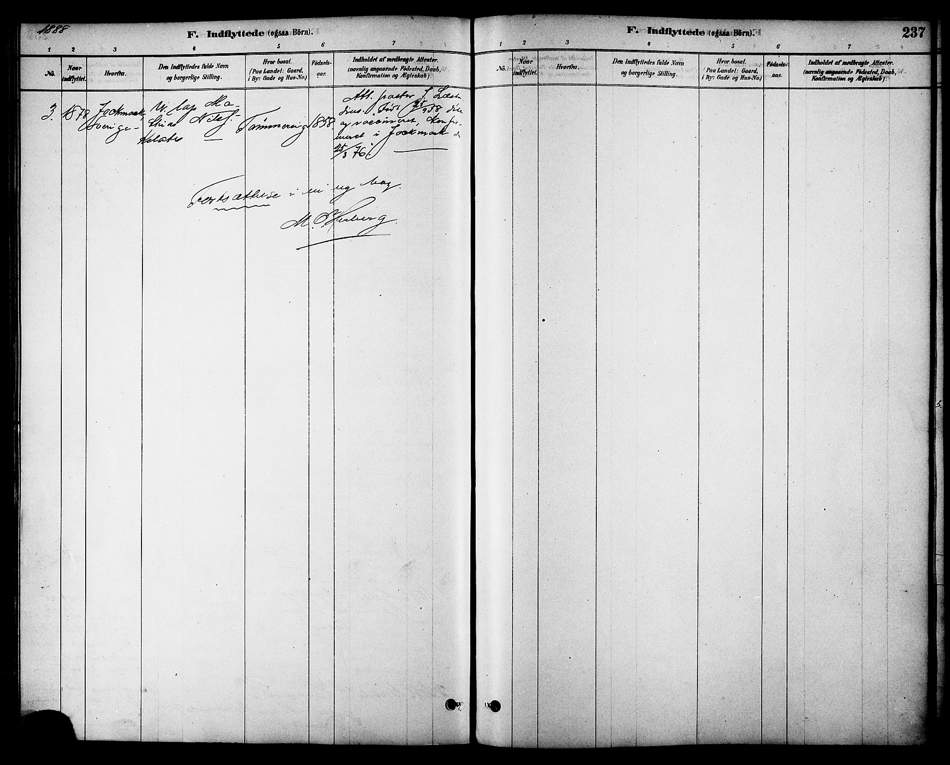 Ministerialprotokoller, klokkerbøker og fødselsregistre - Nordland, AV/SAT-A-1459/861/L0868: Parish register (official) no. 861A03, 1879-1889, p. 237