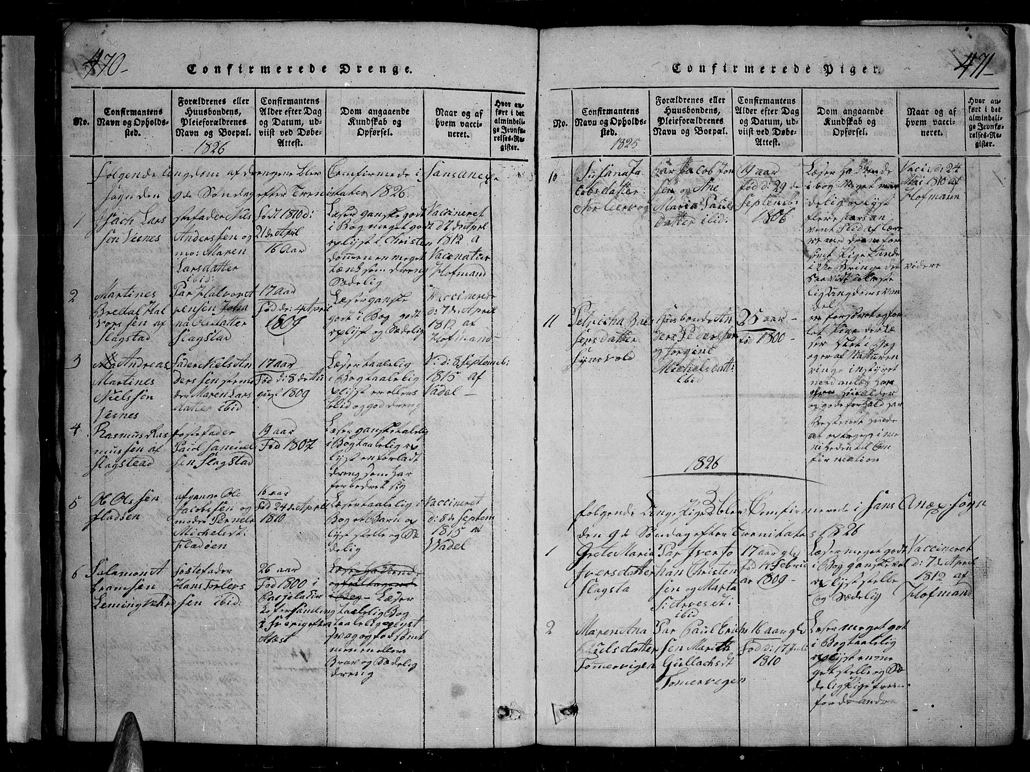 Trondenes sokneprestkontor, SATØ/S-1319/H/Hb/L0004klokker: Parish register (copy) no. 4, 1821-1839, p. 470-471