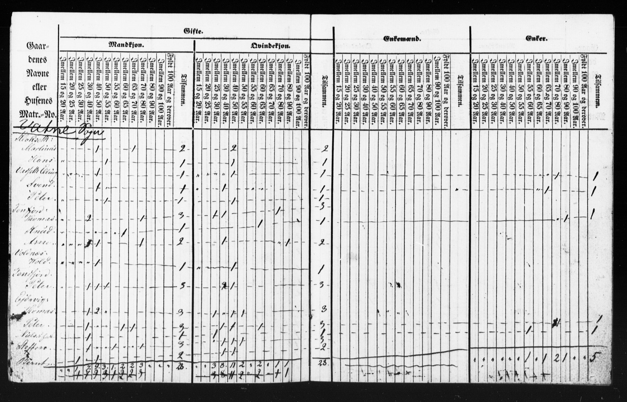 SAT, Census 1855 for Borgund, 1855, p. 24