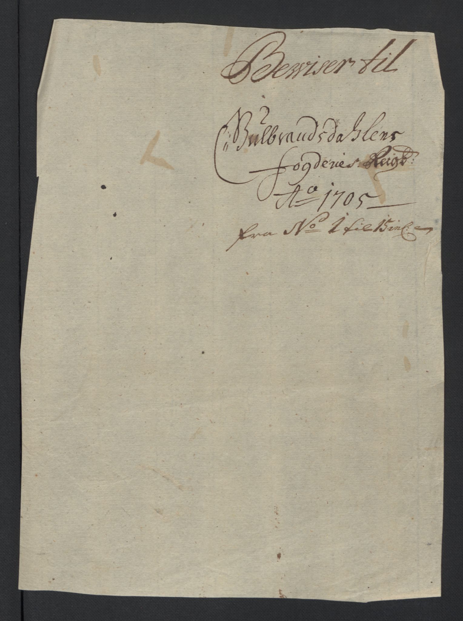 Rentekammeret inntil 1814, Reviderte regnskaper, Fogderegnskap, AV/RA-EA-4092/R17/L1178: Fogderegnskap Gudbrandsdal, 1705-1707, p. 24