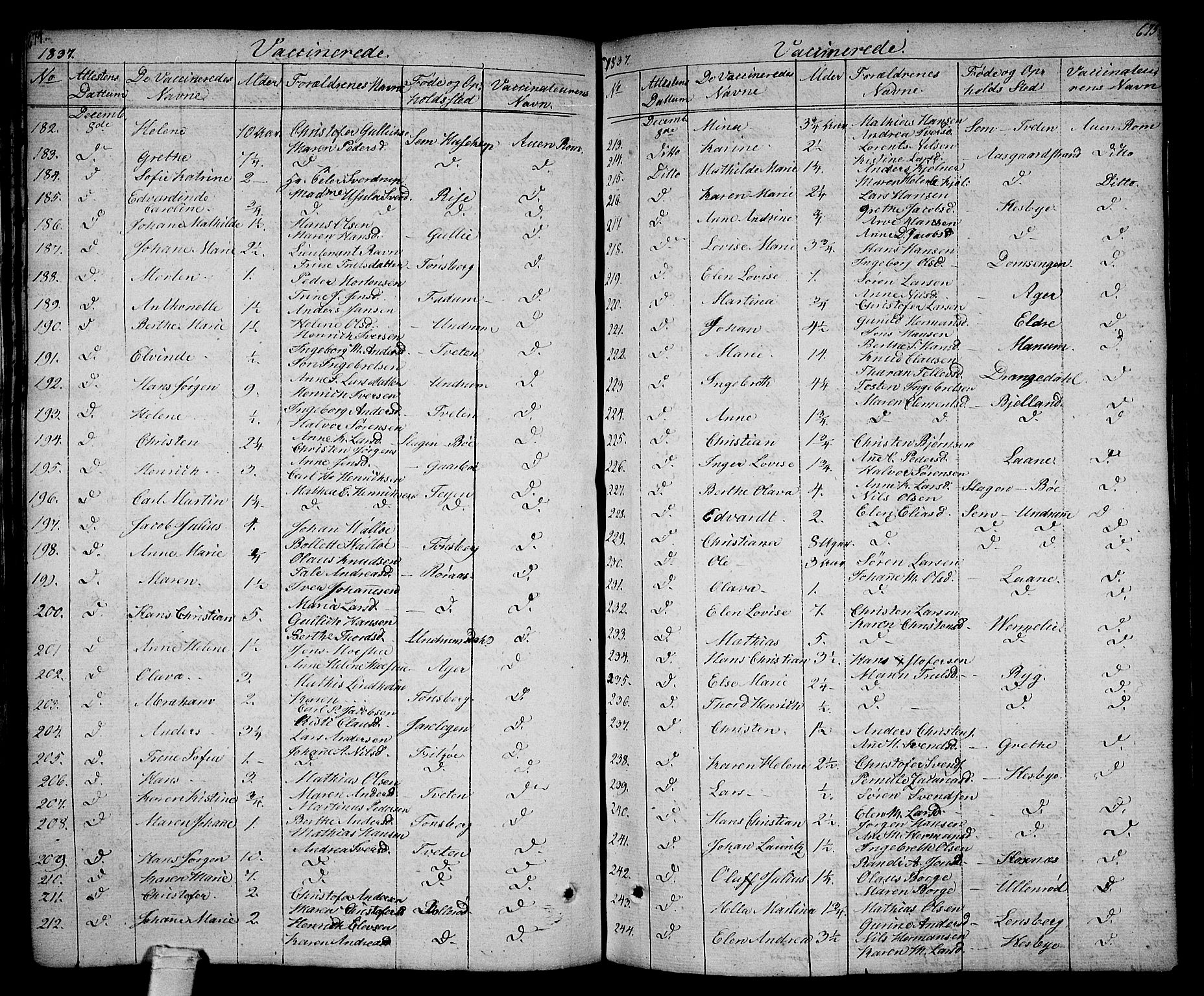 Sem kirkebøker, AV/SAKO-A-5/F/Fa/L0005: Parish register (official) no. I 5, 1825-1842, p. 674-675