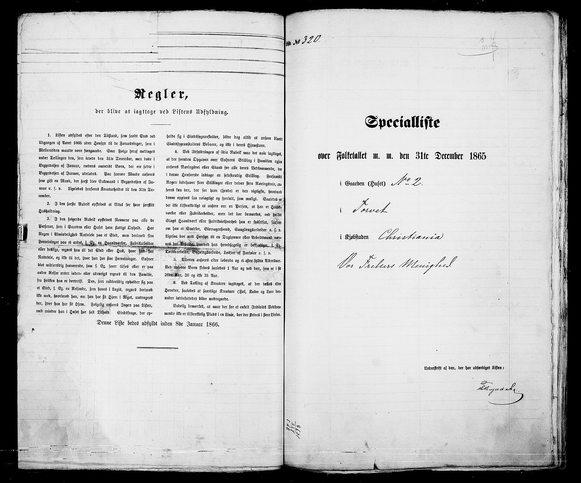 RA, 1865 census for Kristiania, 1865, p. 892