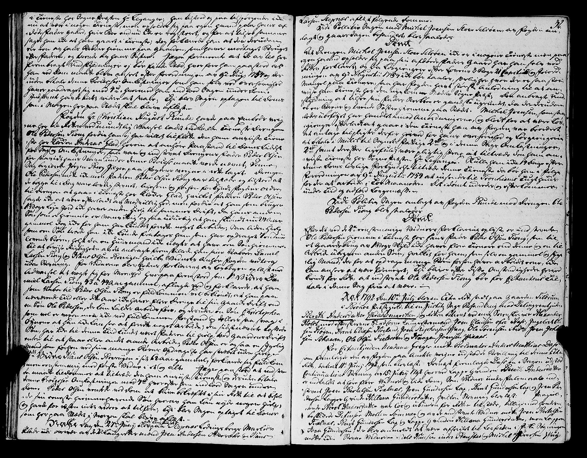 Helgeland sorenskriveri, SAT/A-0004/1/1A/L0034: Tingbok 25A, 1792-1795, p. 31b-32a