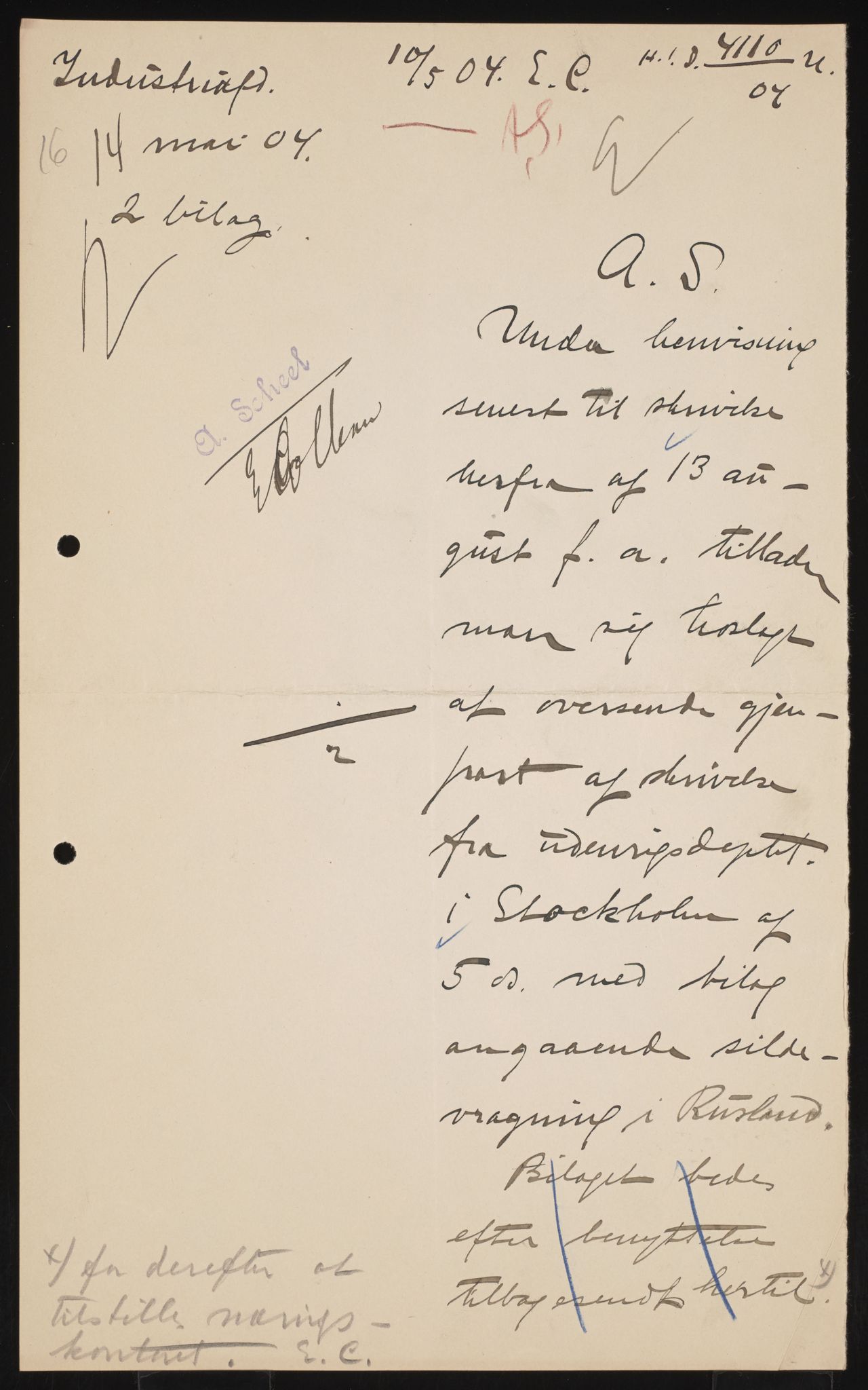 Utenriksdepartementet, AV/RA-S-2259, 1846-1939, p. 296