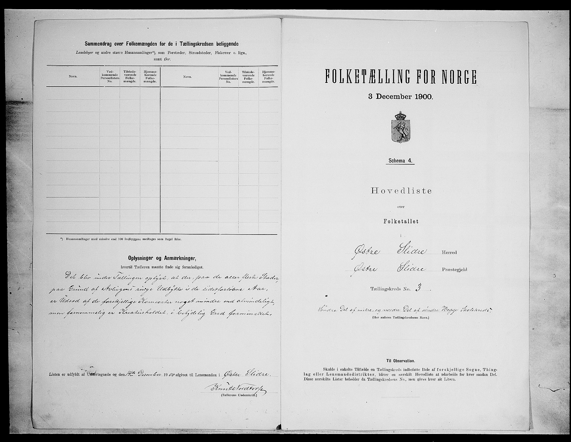 SAH, 1900 census for Øystre Slidre, 1900, p. 18