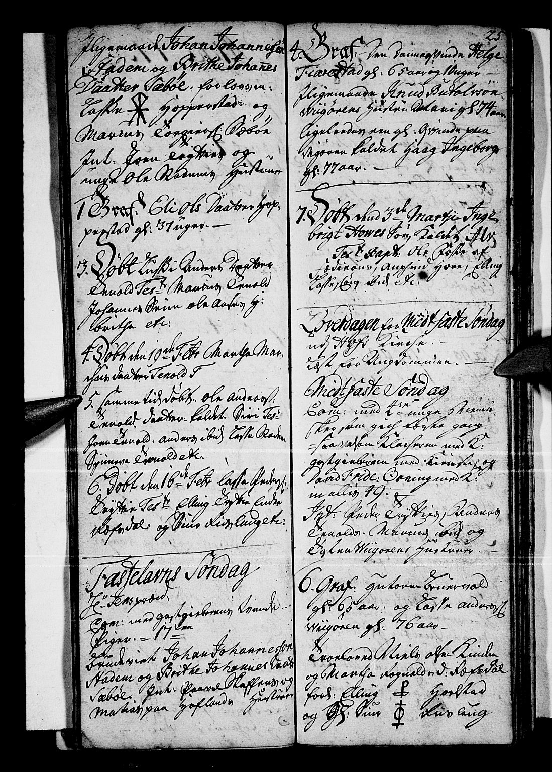 Vik sokneprestembete, SAB/A-81501: Parish register (official) no. A 1 /1, 1727-1740, p. 25