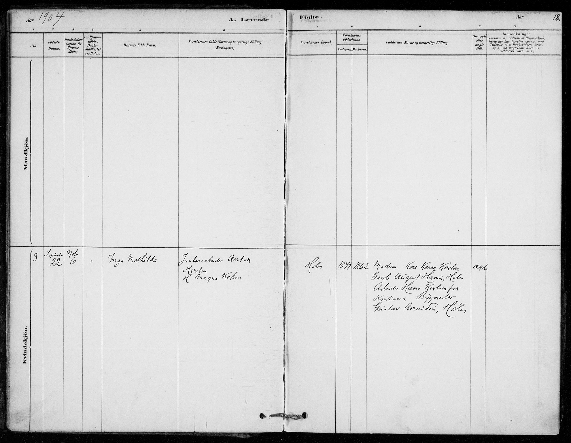 Vestby prestekontor Kirkebøker, SAO/A-10893/F/Fe/L0001: Parish register (official) no. V 1, 1878-1931, p. 18