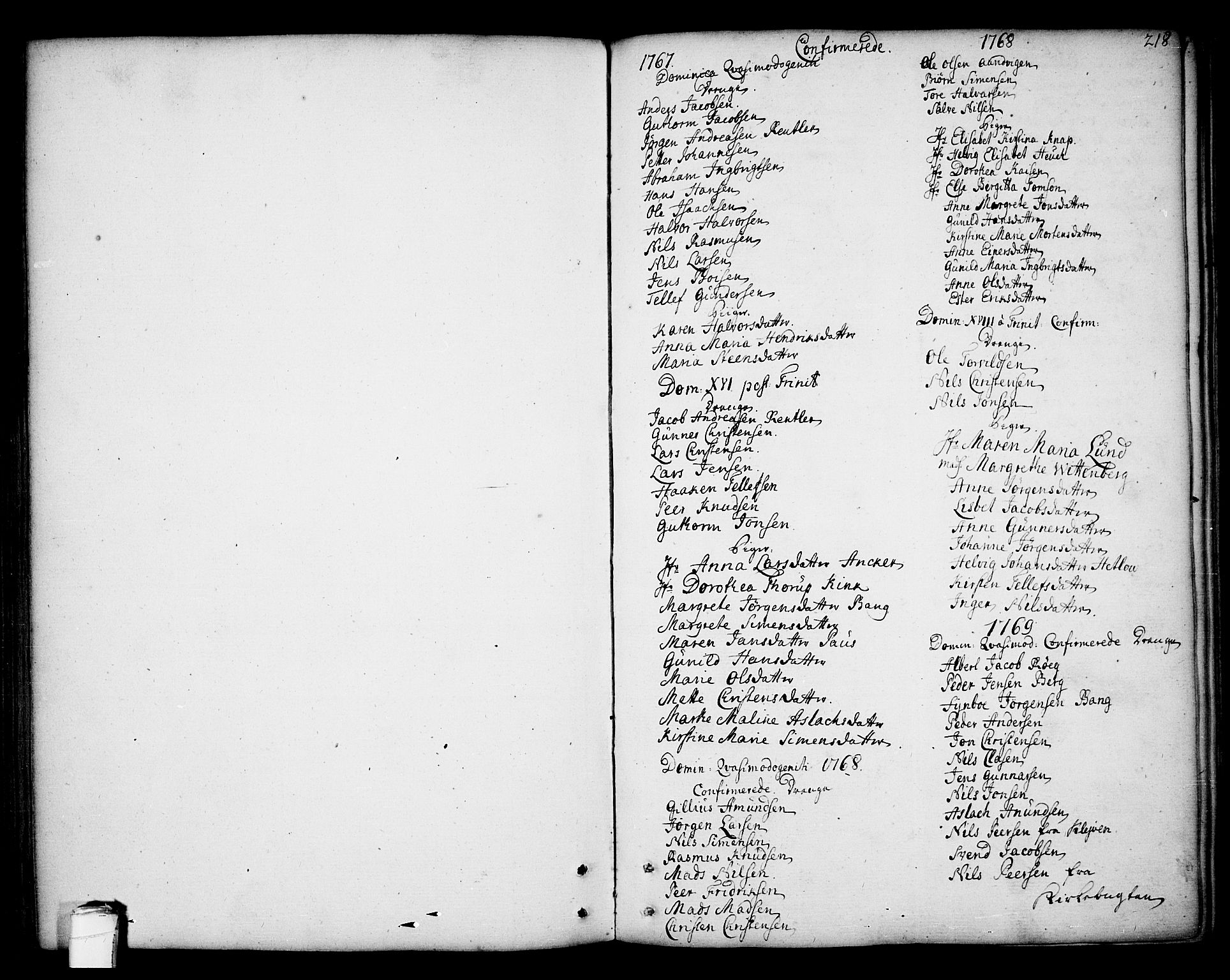 Kragerø kirkebøker, SAKO/A-278/F/Fa/L0002: Parish register (official) no. 2, 1767-1802, p. 218